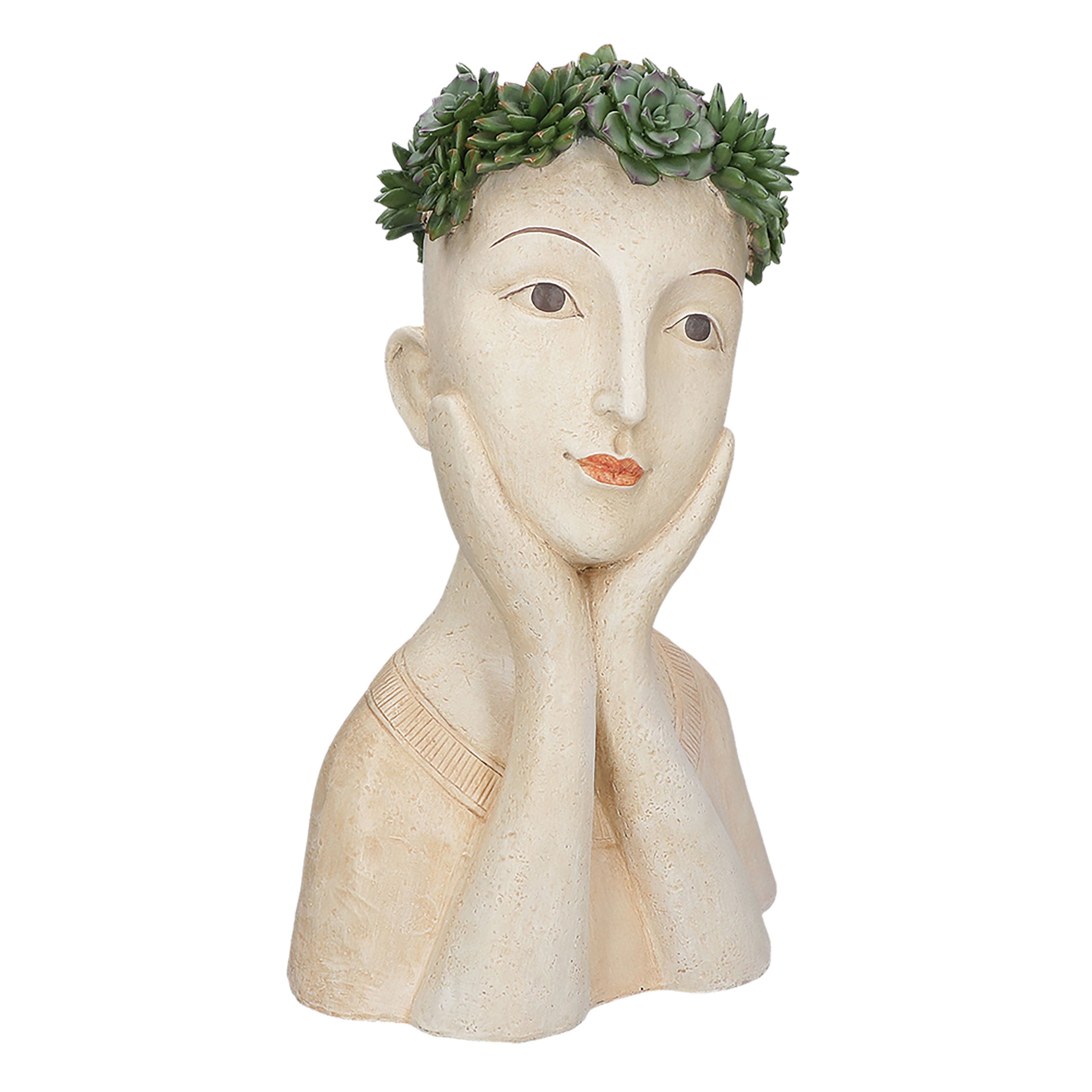 Cachepot Mafalda, Medea - Resina, 28x22xh 42,5 cm