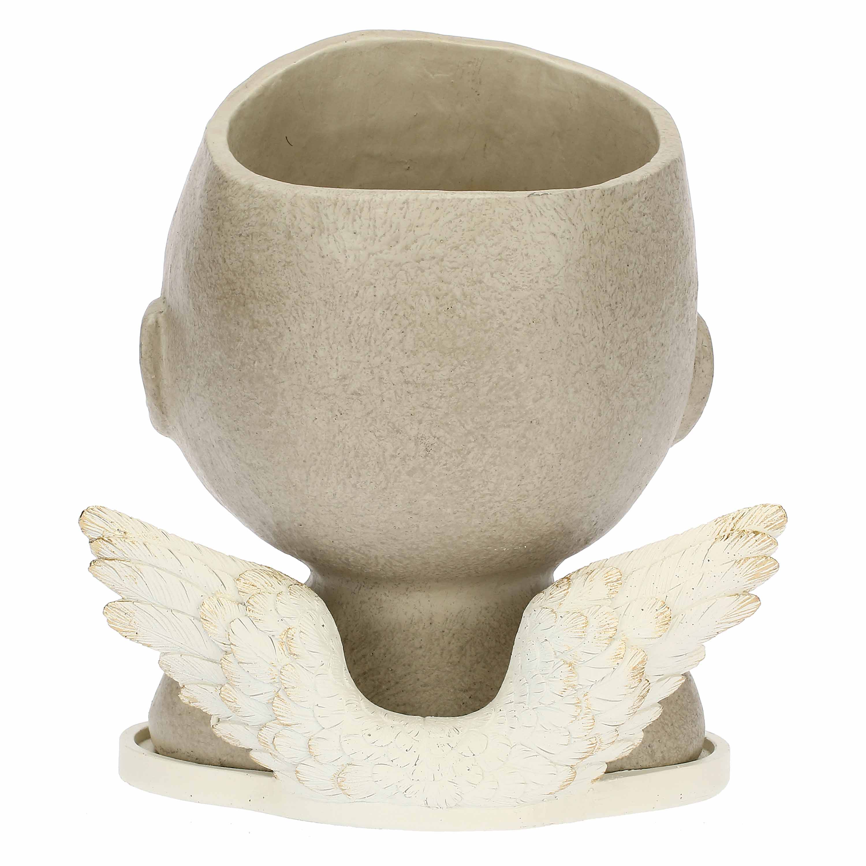 Cachepot Occhi Aperti Con Ali, Medea - Porcellana