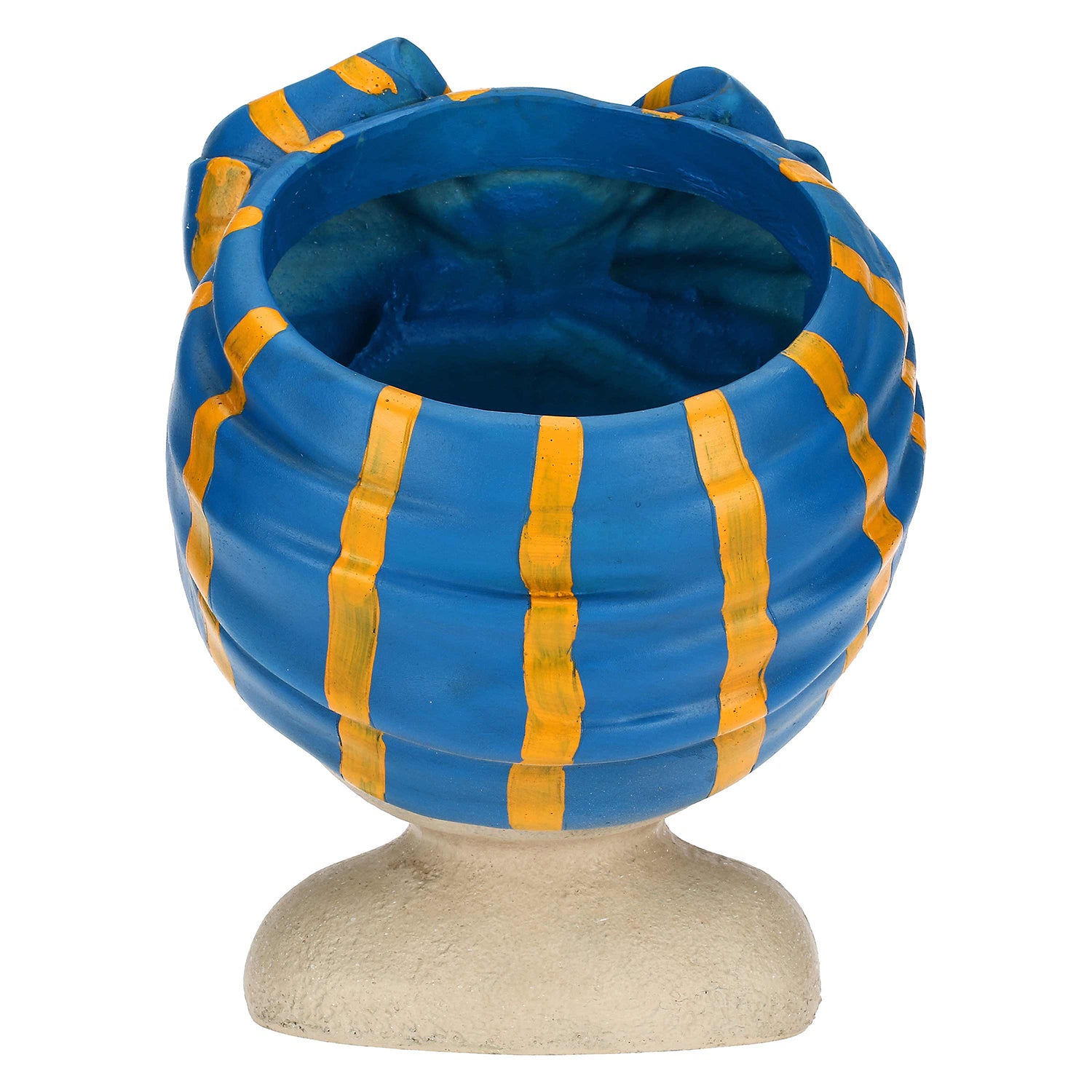 Cachepot Occhi Aperti Turbante, Medea - Resina, 20x19x34h cm