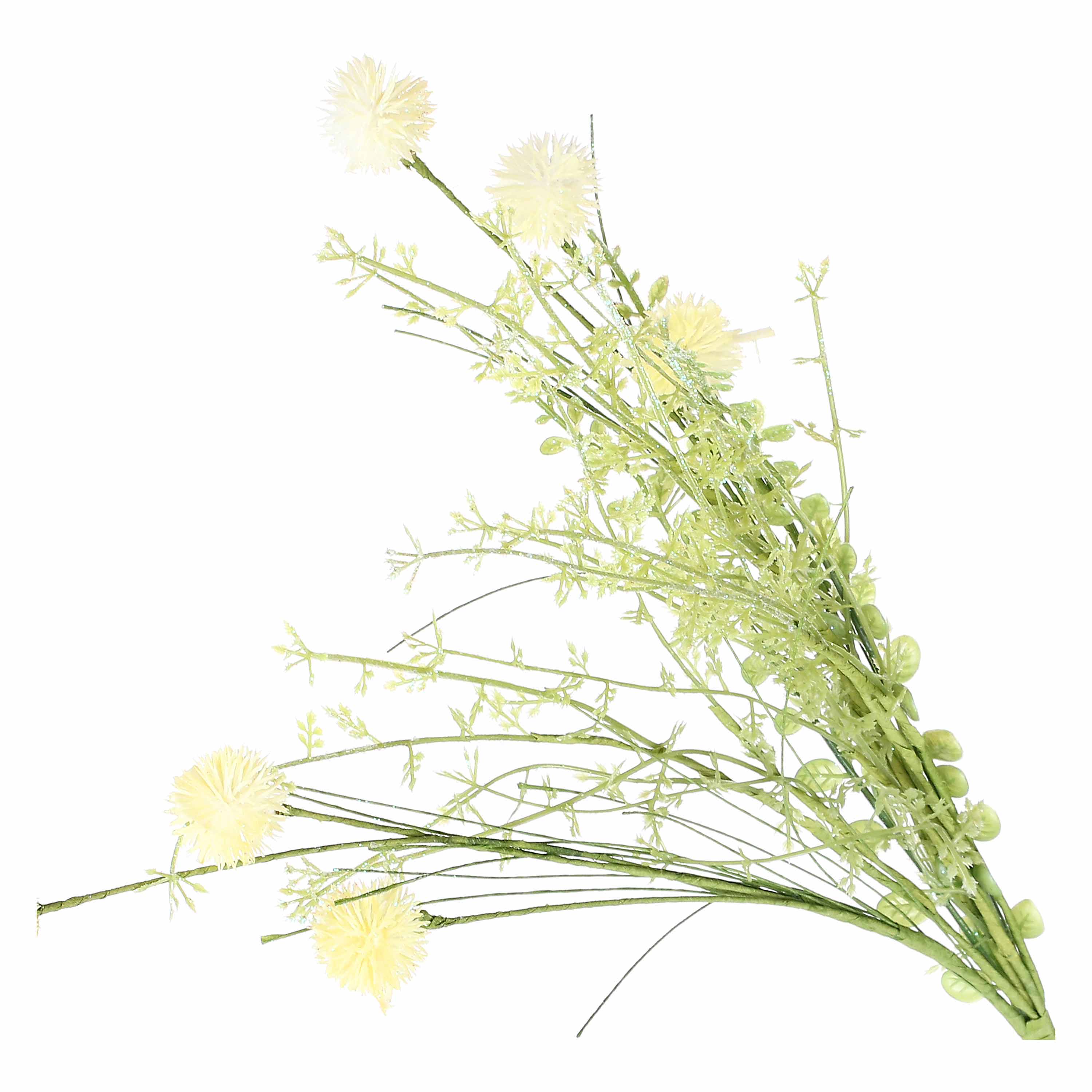 Set da 12, Bianco Bardana, Flora - Tessuto E Plastica, 35 cm