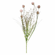 Set da 12, Rosso Bardana, Flora - Tessuto E Plastica, 35 cm