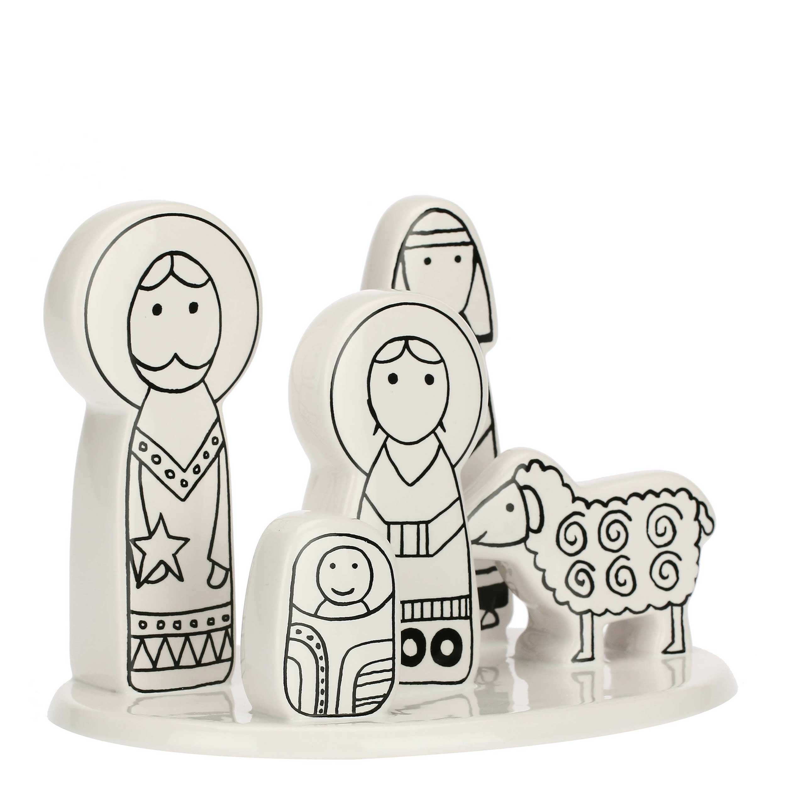 Nativita M, Nonpropriopresepio - Ceramica, Ø 15; H19 cm