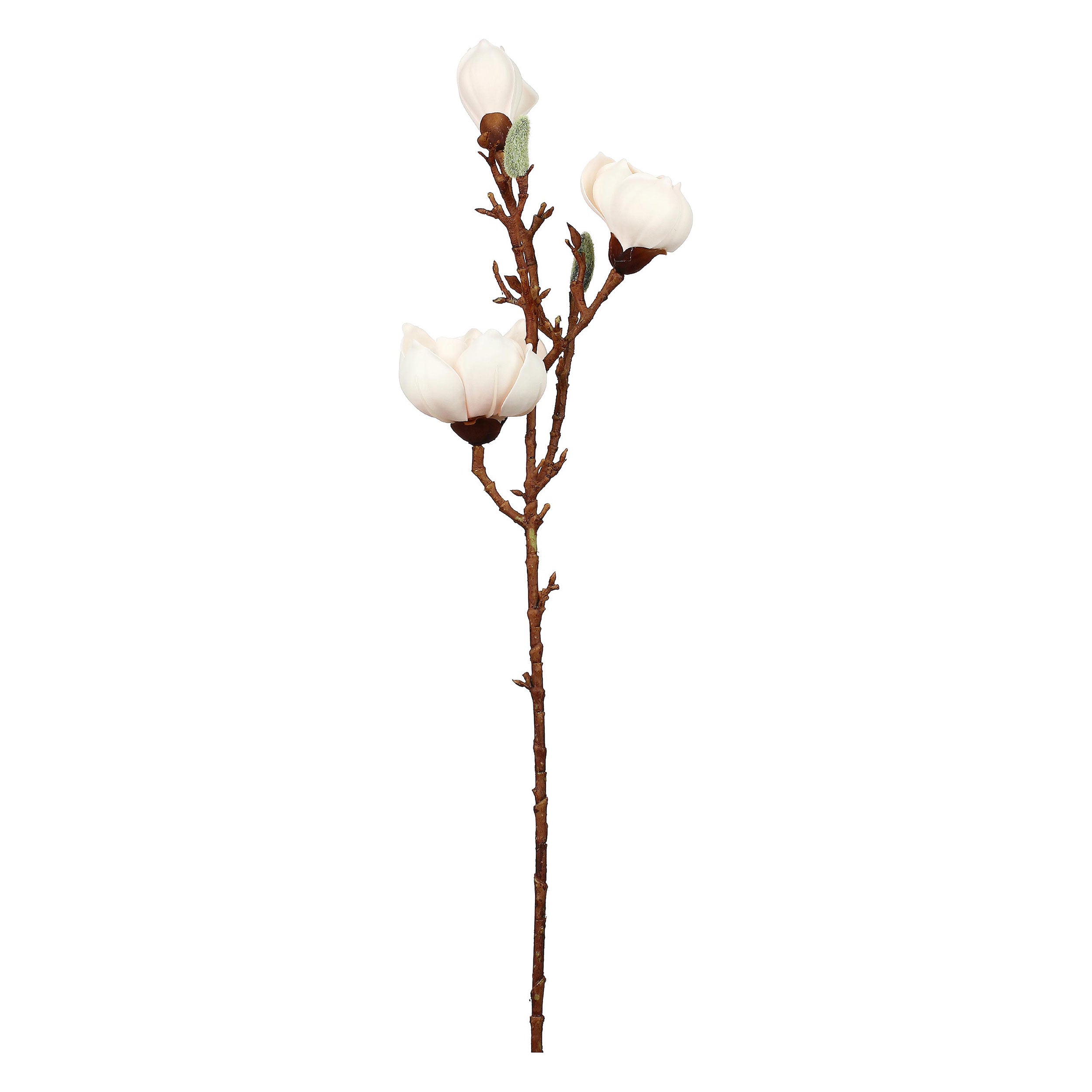 Set da 6, Magnolia Fiori, Maggie - Tessuto E Plastica, 57 cm, zolla Ø 14