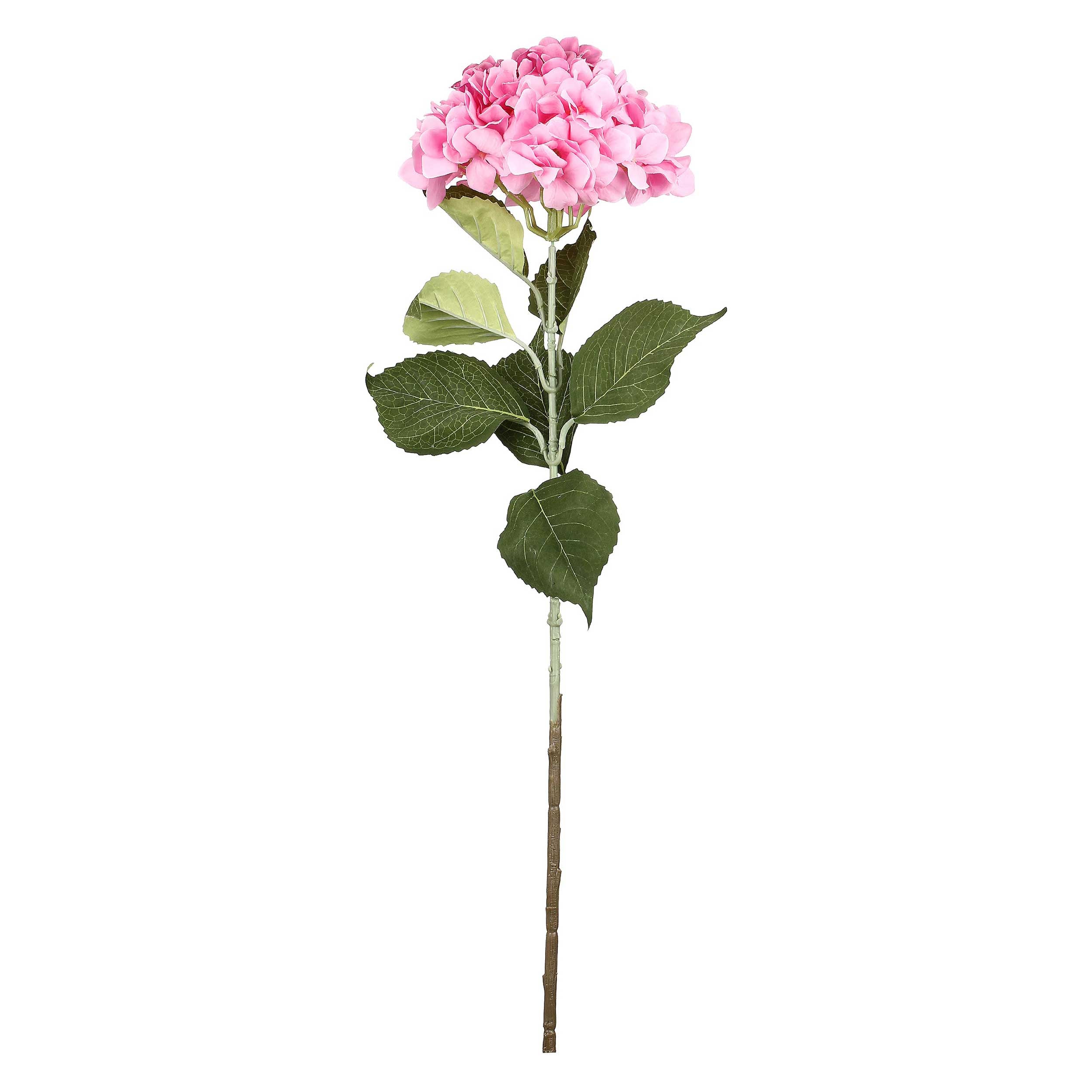 Set da 12, Ortensia, Fiorile - Tessuto E Plastica, 57 cm, zolla Ø 14