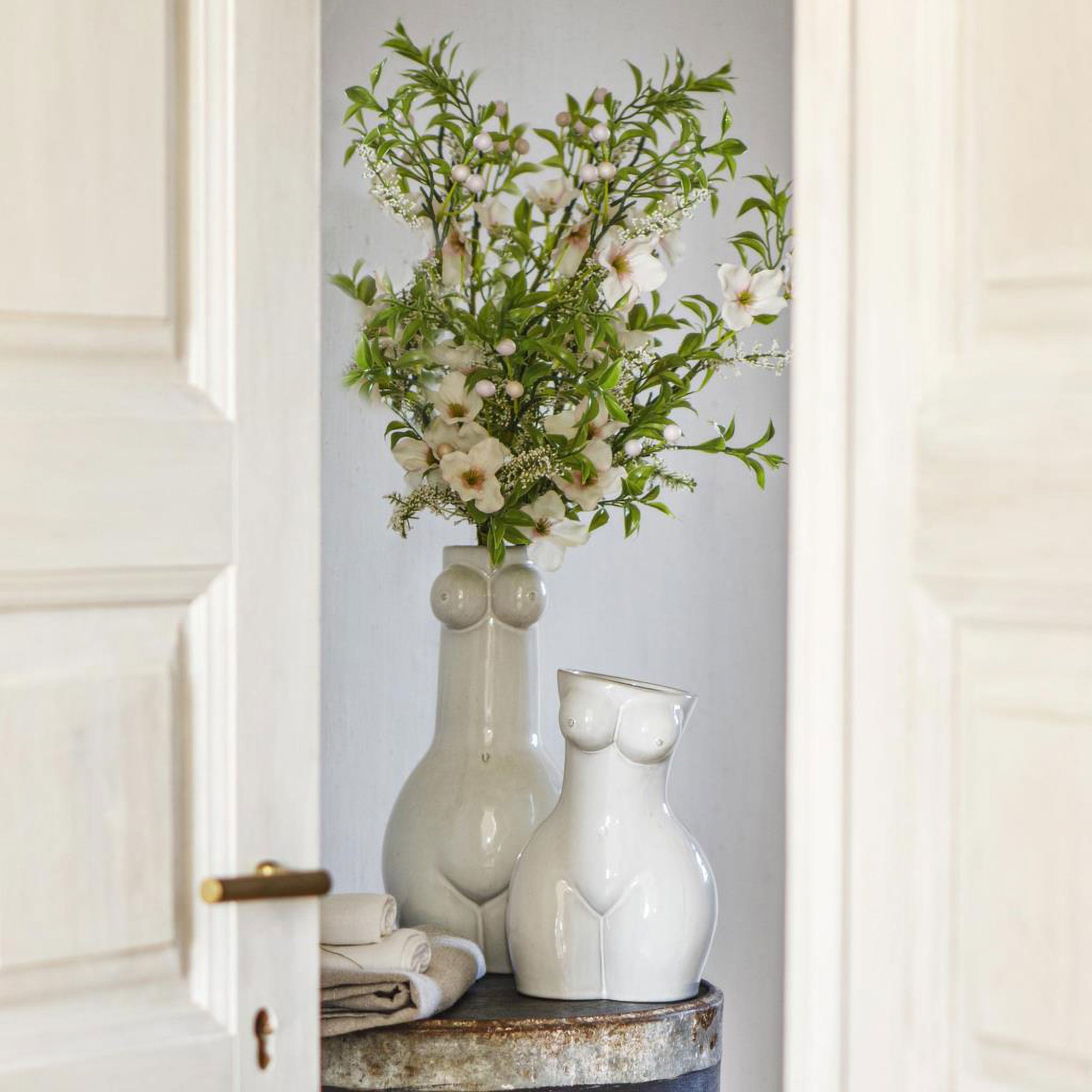 Tall Woman Vase, Tobacco Seller