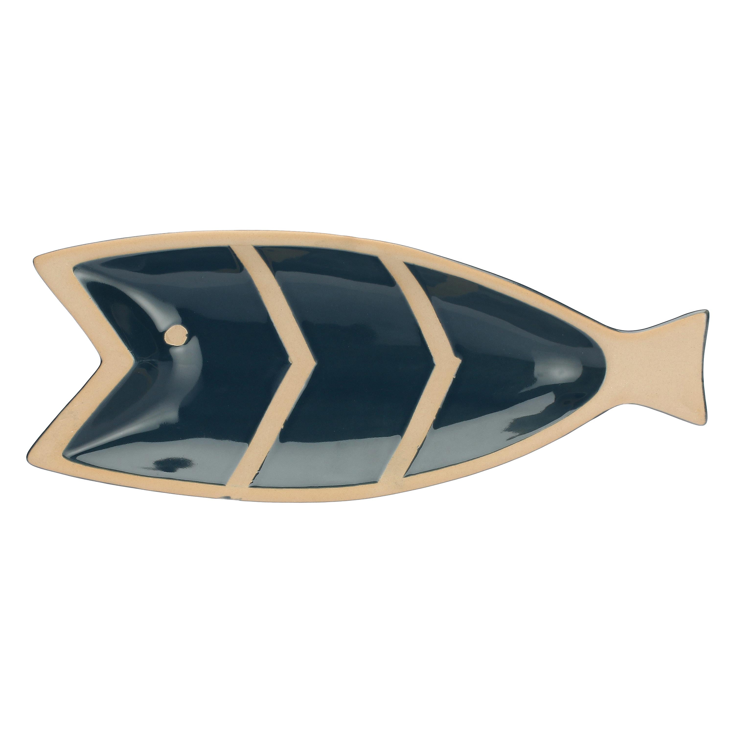 Set da 4, Piatto Pesce B, Pelagicoillogico - Gres