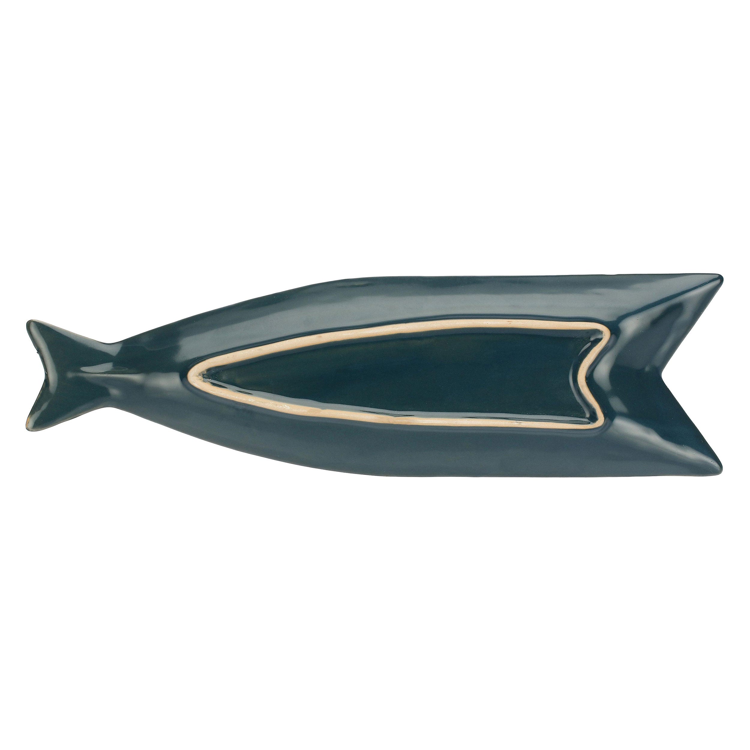 Set da 4, Piatto Pesce C, Pelagicoillogico - Gres