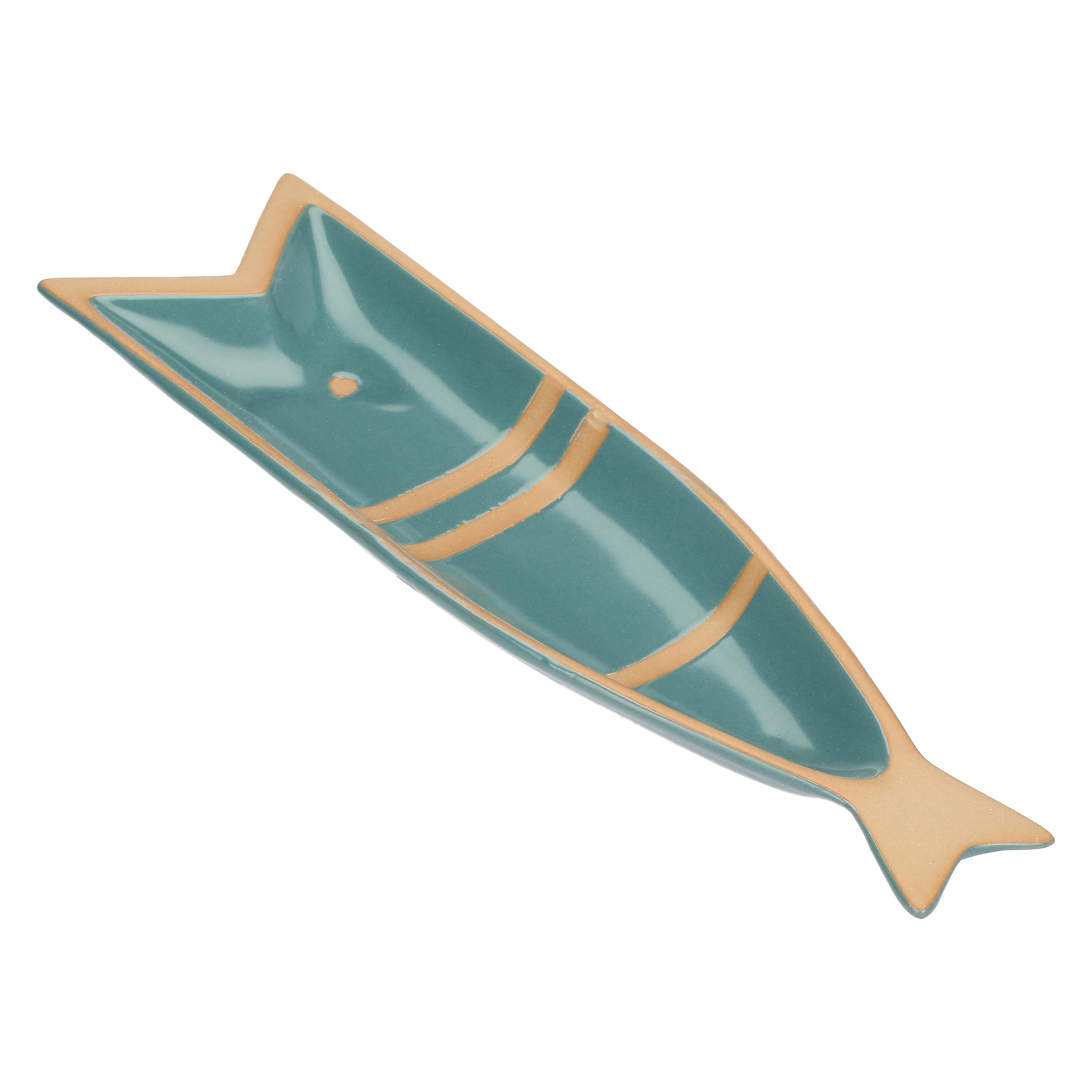 Set da 4, Piatto Pesce C, Pelagicoillogico - Gres