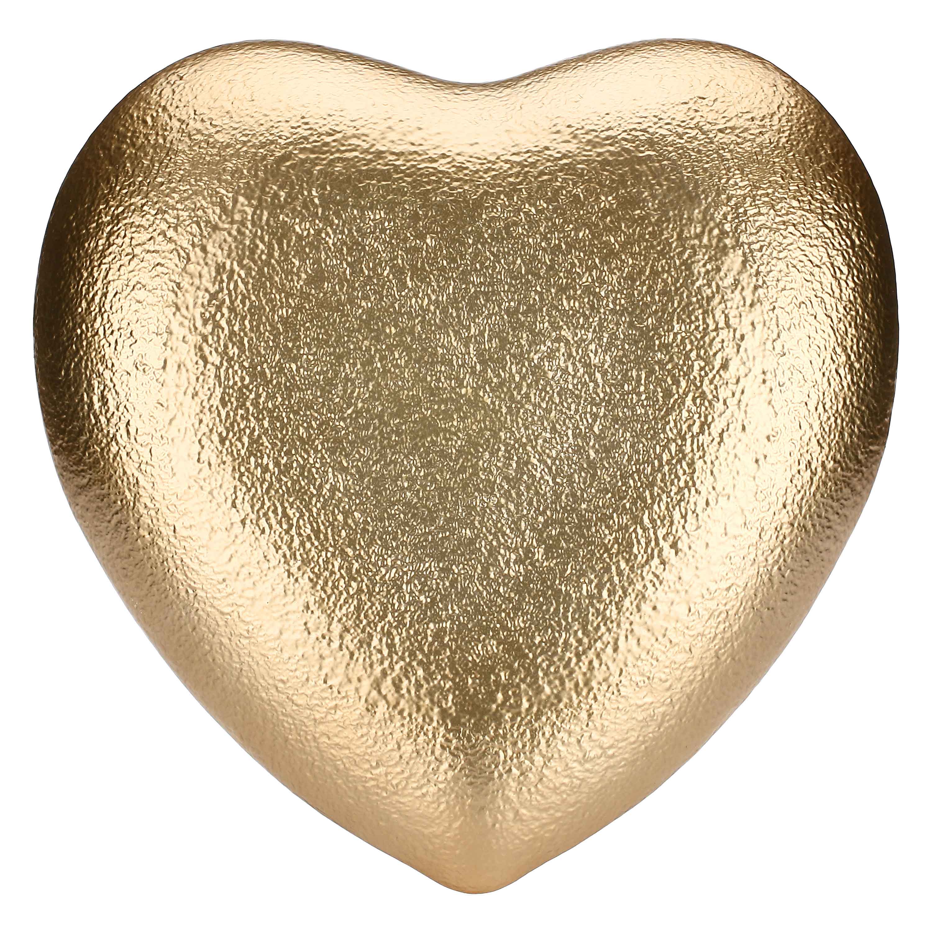 Set da 6, Piatto Cuore M Oro, Neimieipensieri - Vetro, Ø 21,5 cm