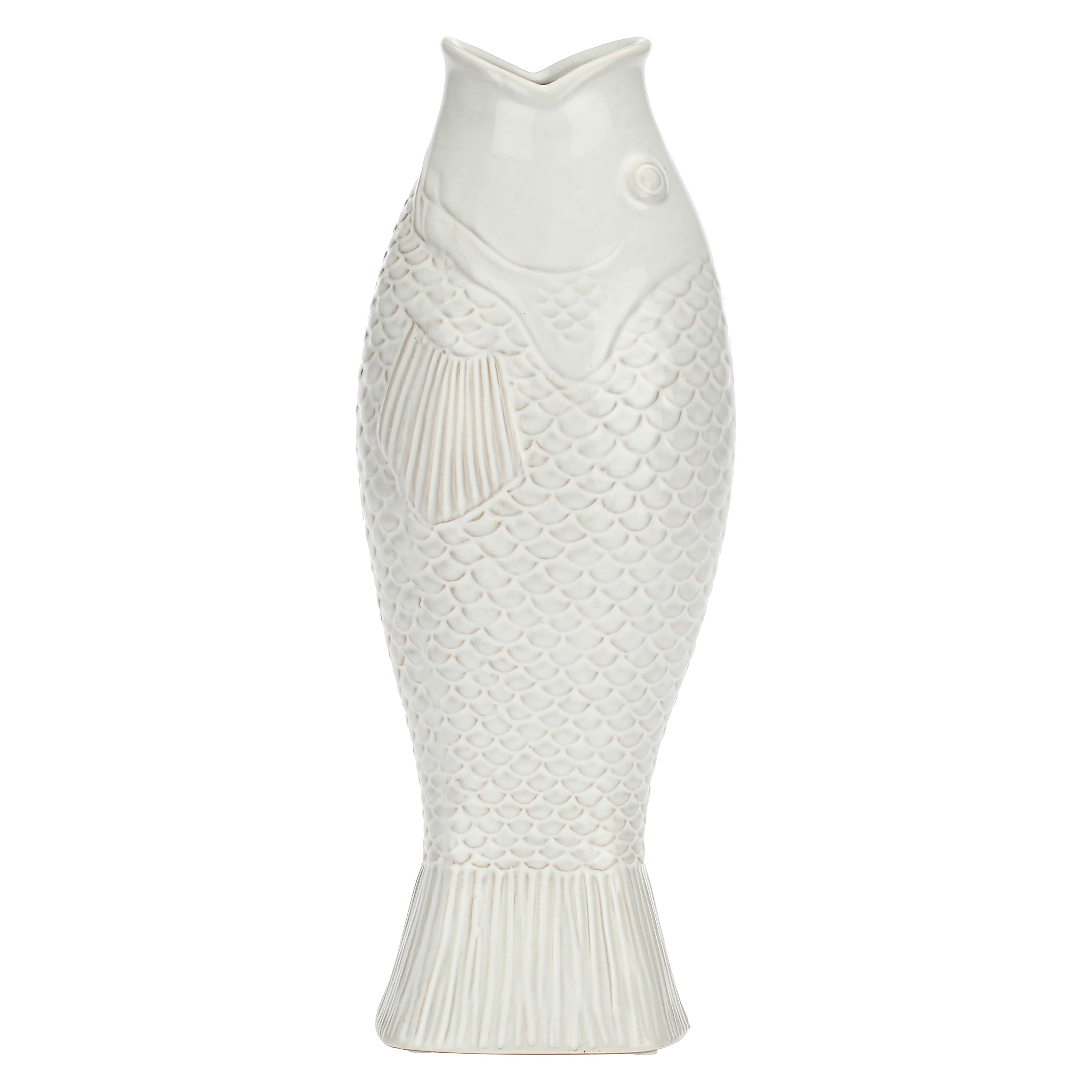 Whole Fish Vase, Abbocca - Stoneware, 11.1x8.8x29.7 cm