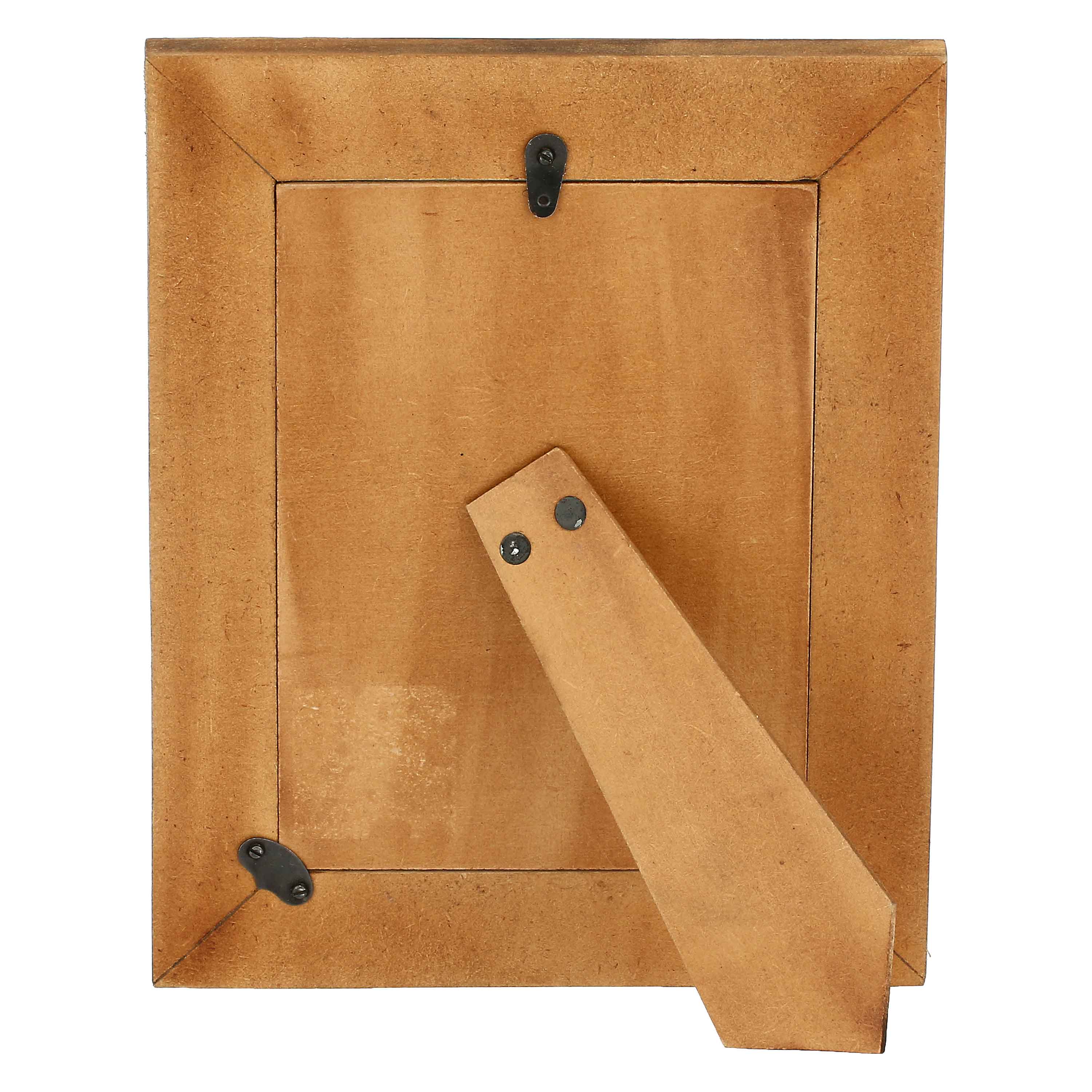 Petali Portafoto, Miranda - Legno Riciclato E Metallo, 19x1x24h cm