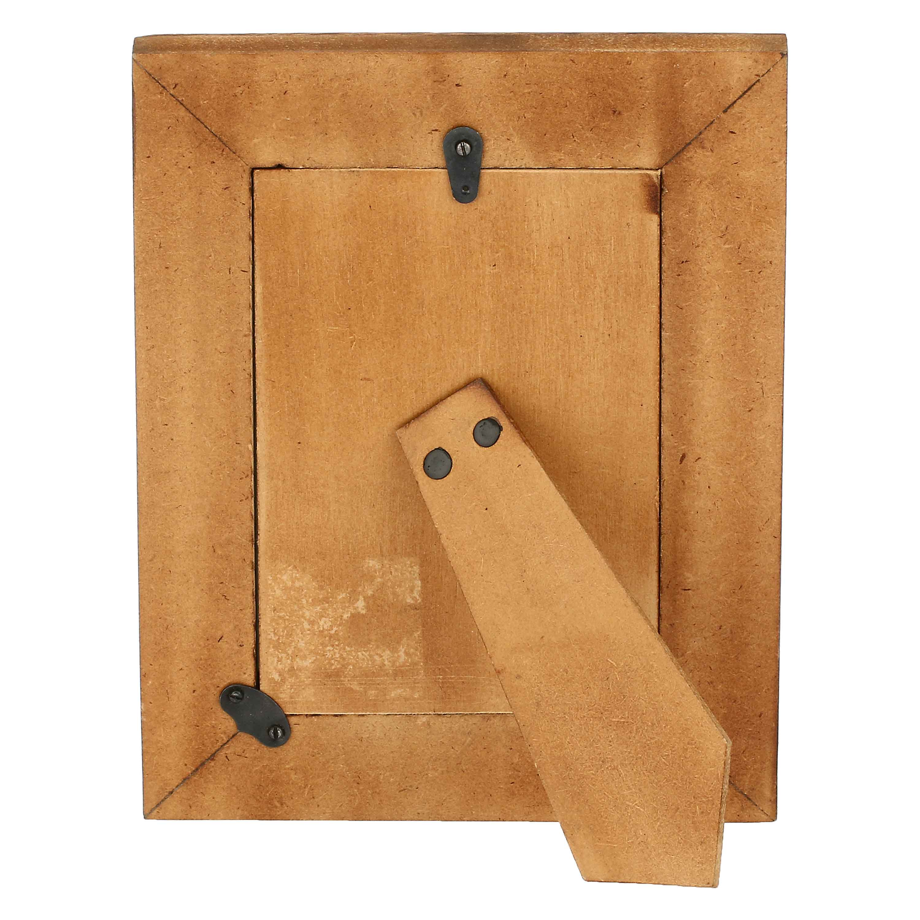 Rettangoli Portafoto, Miranda - Legno Riciclato E Metallo, 16,5x1x21,5h cm