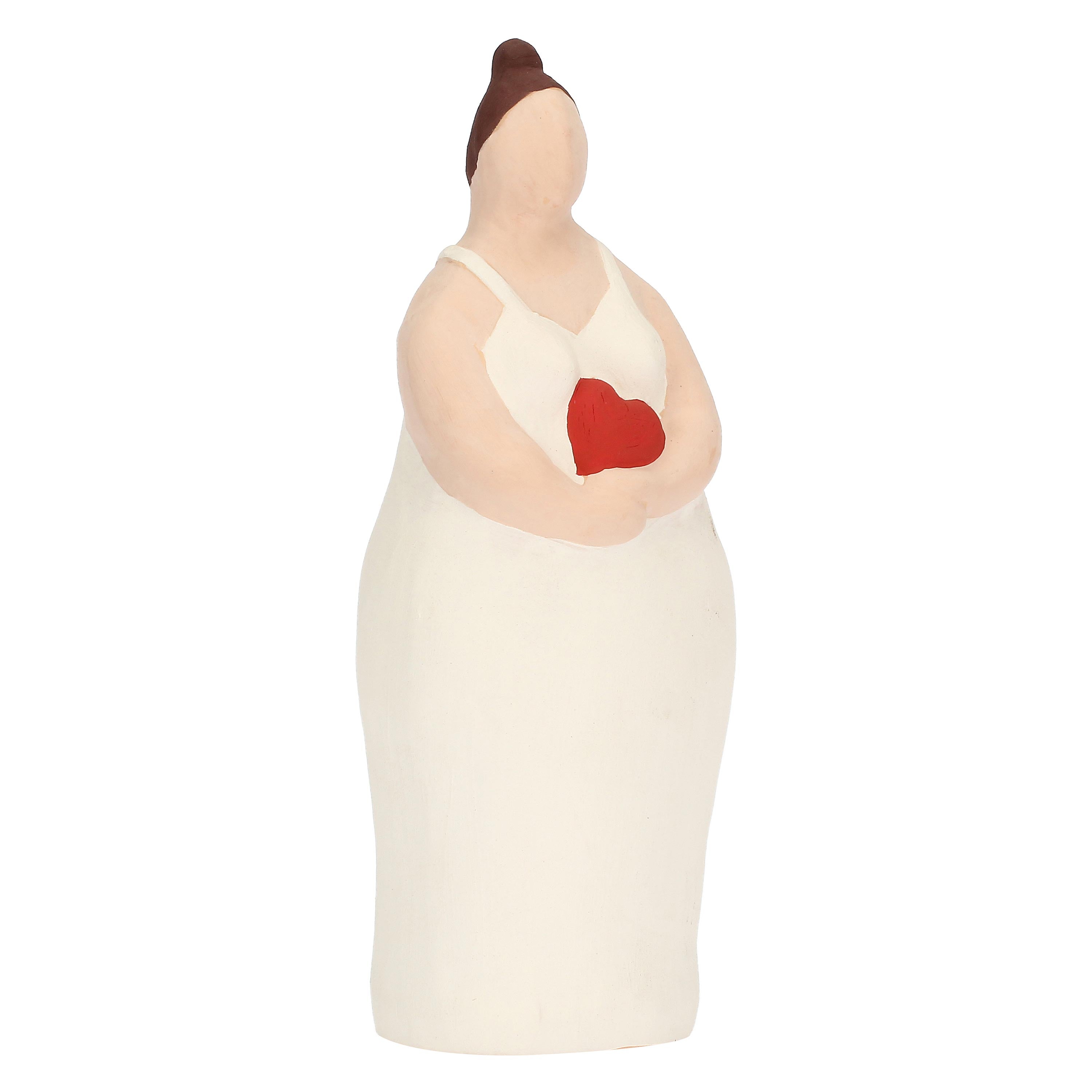 Cuore, Maiamanivuote - Terracotta, 10x9x26,5h cm