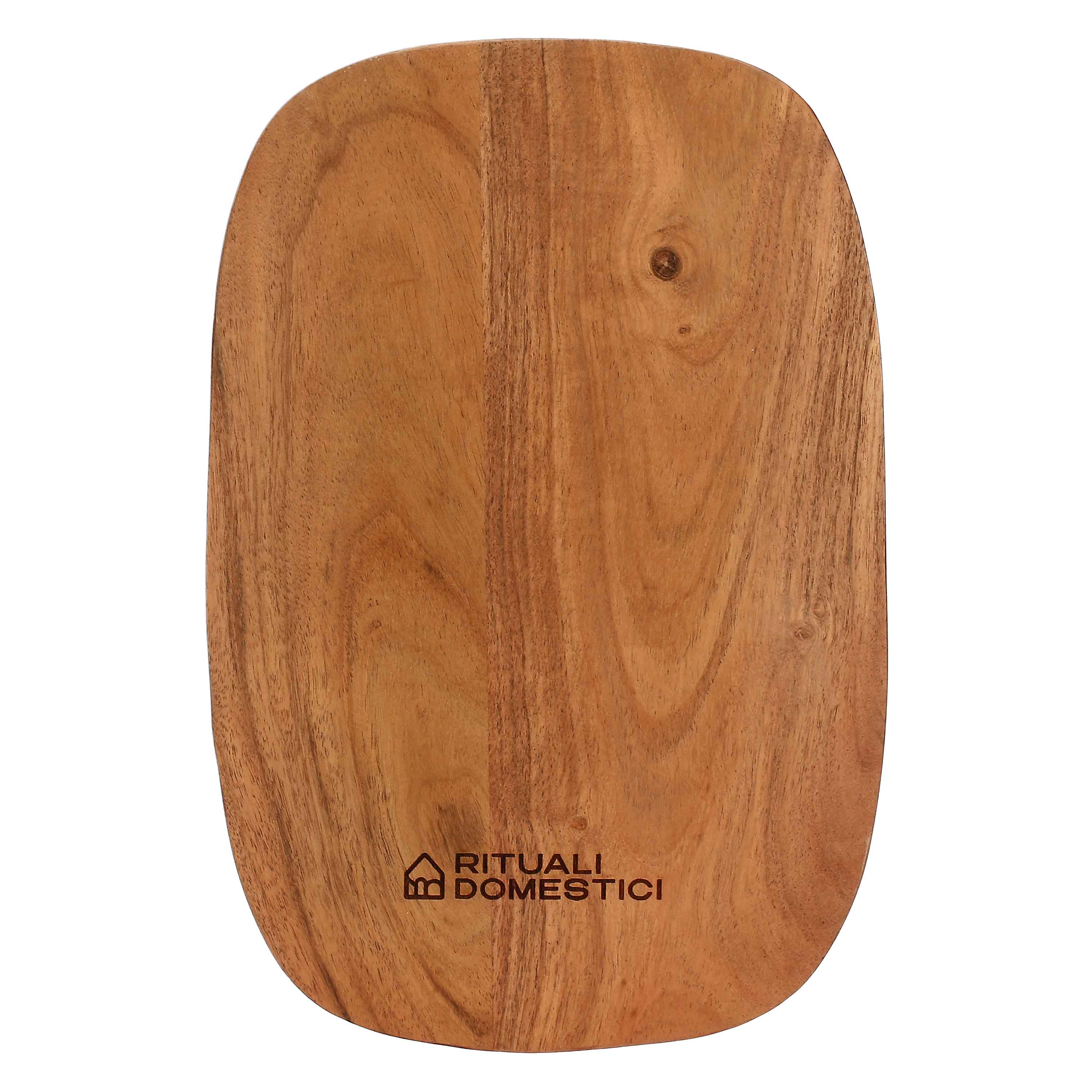 Vassoio In Acacia S, Nonperlinsalata - Legno di Acacia, 27,3x18,5x1,5h cm