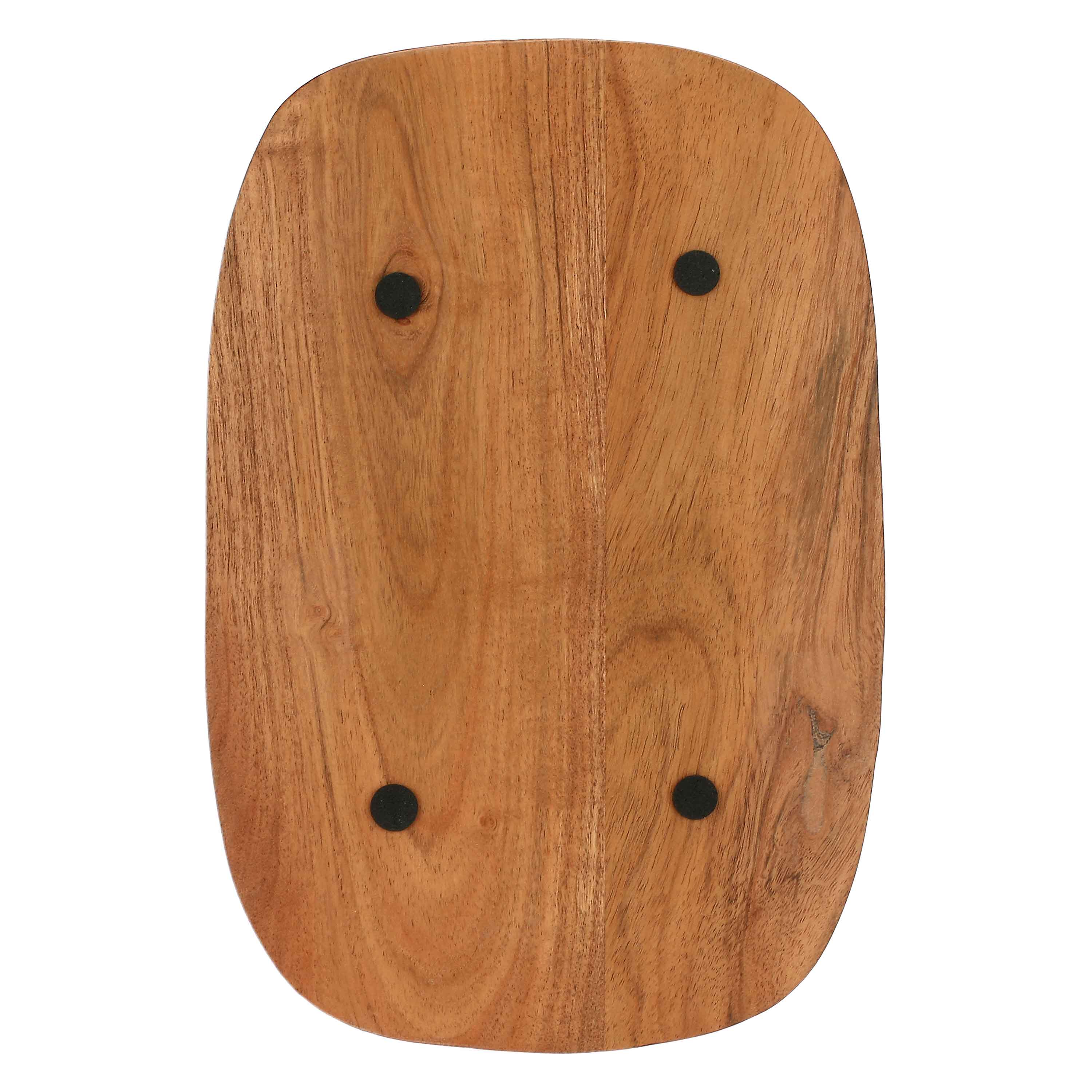 Vassoio In Acacia S, Nonperlinsalata - Legno di Acacia, 27,3x18,5x1,5h cm