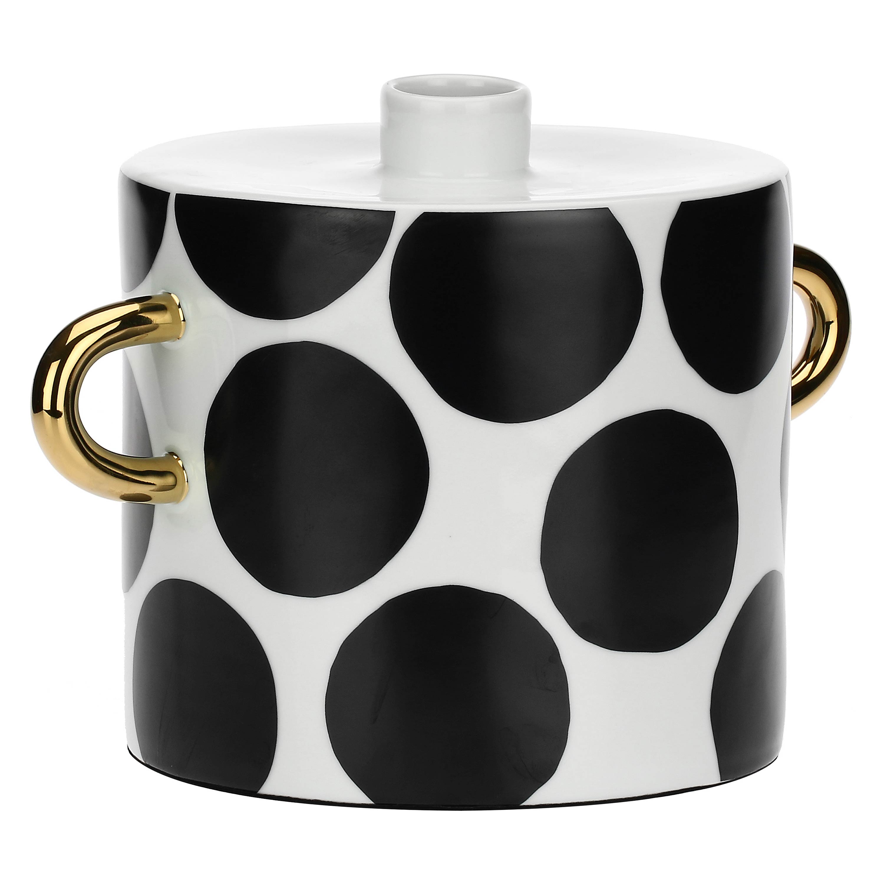 Vaso Manici Oro Maxi, Guardacheeblu - Porcellana, 17x17x19h cm