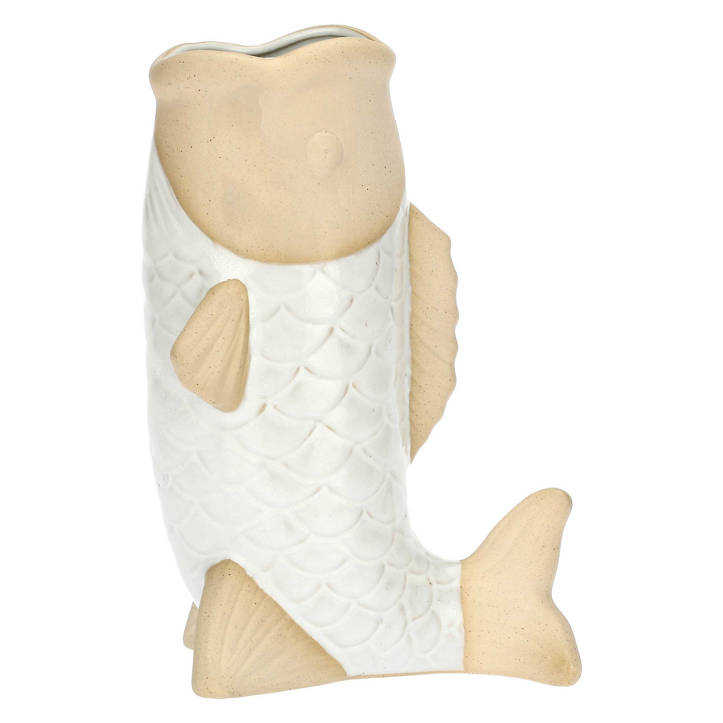 Vaso Pesce - Vaso decorativo per casa e giardino, design artigianale, in ceramica