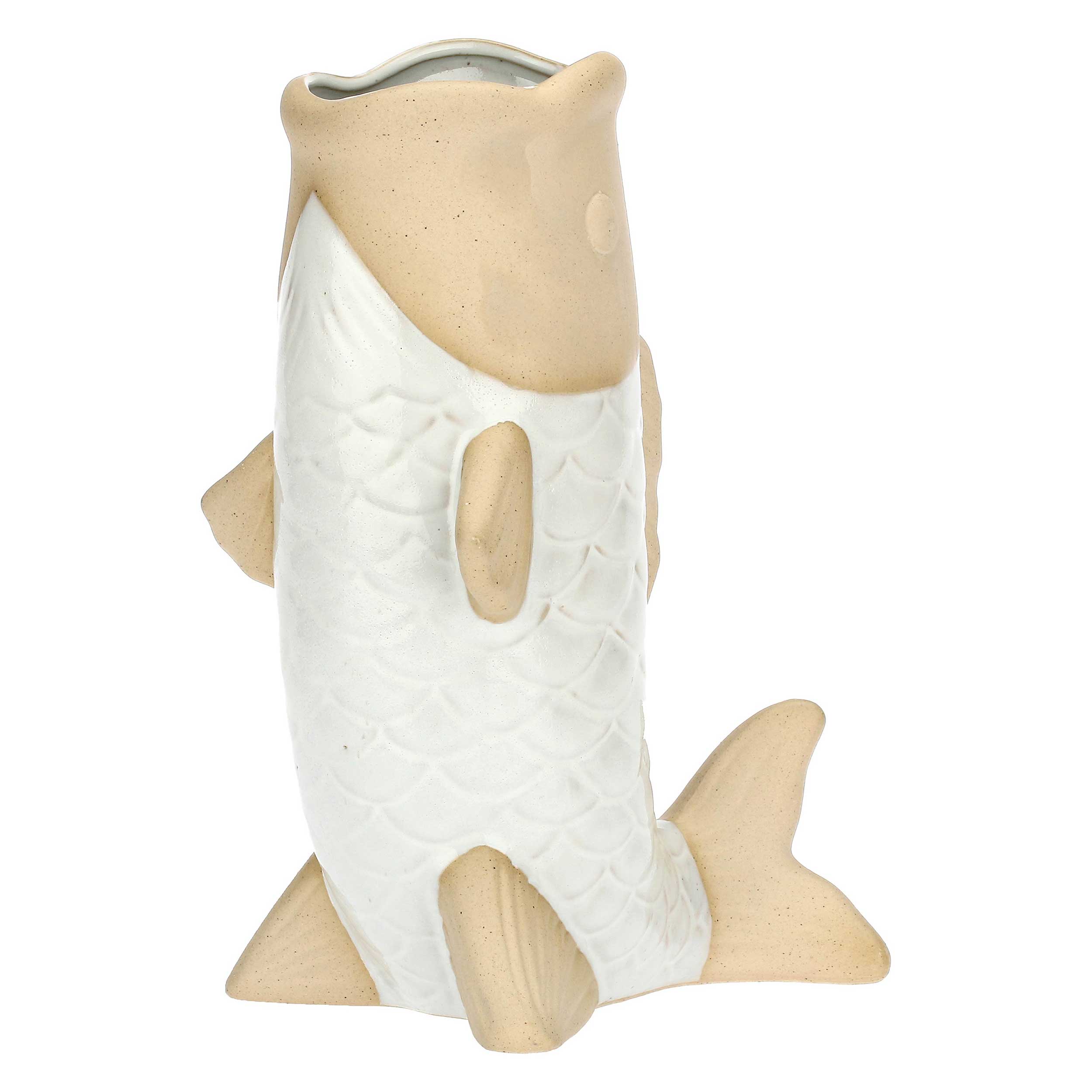 Fish Vase - Decorative Vase for Home and Garden, Handcrafted Ceramic Design