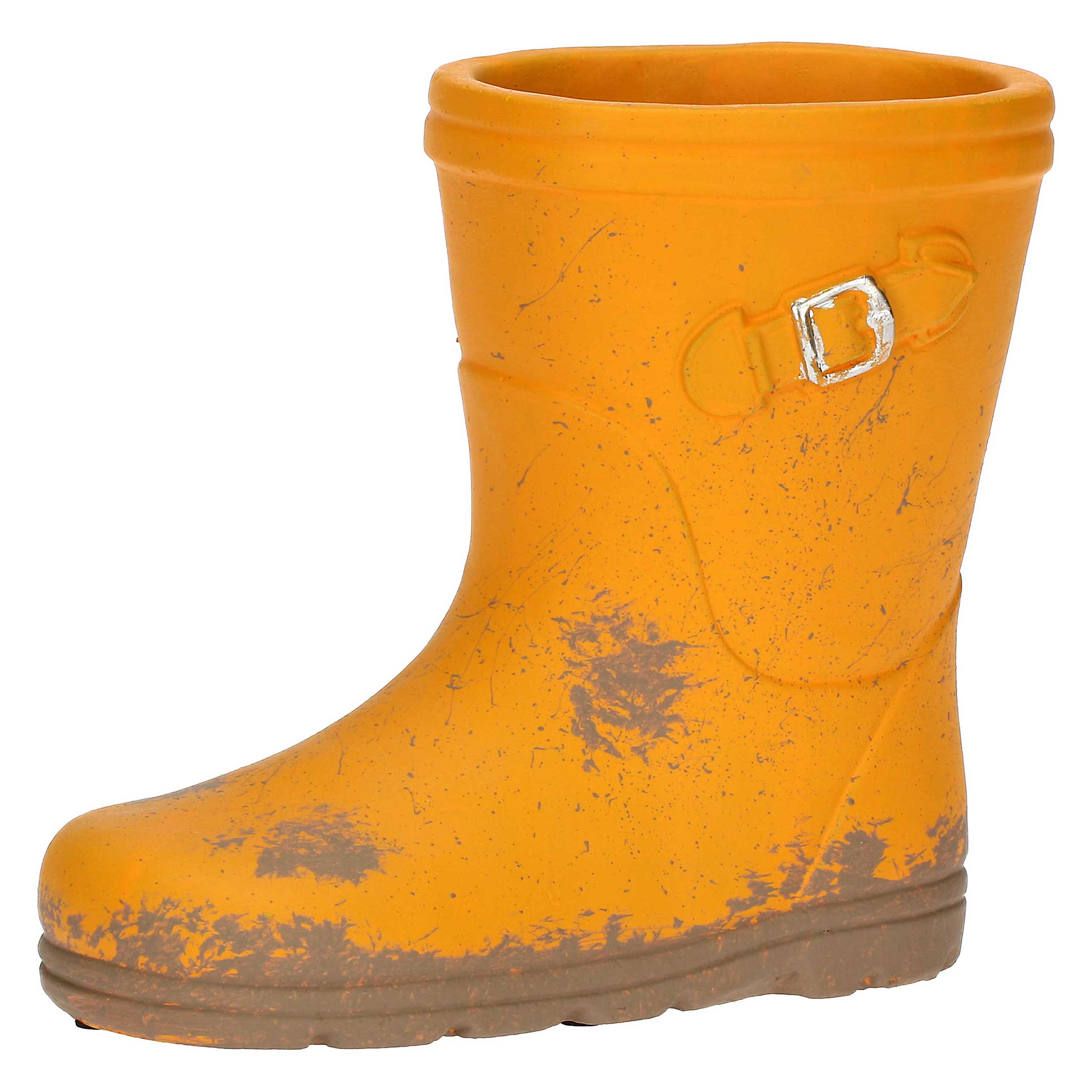Cachepot Stivale sinistro, Splash - Resina cementizia, 15,5x7x14h cm