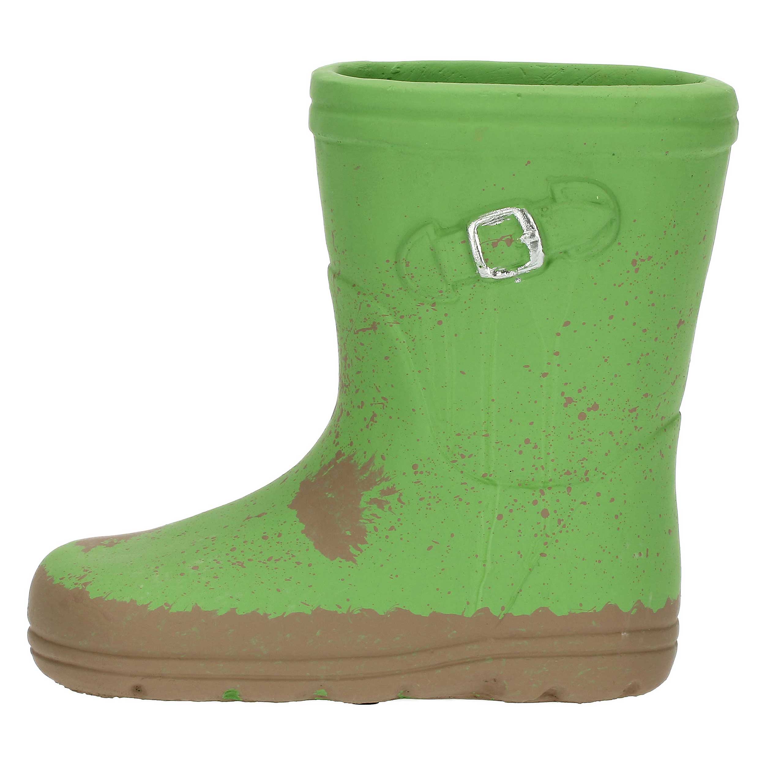 Cachepot Stivale sinistro, Splash - Resina cementizia, 15,5x7x14h cm
