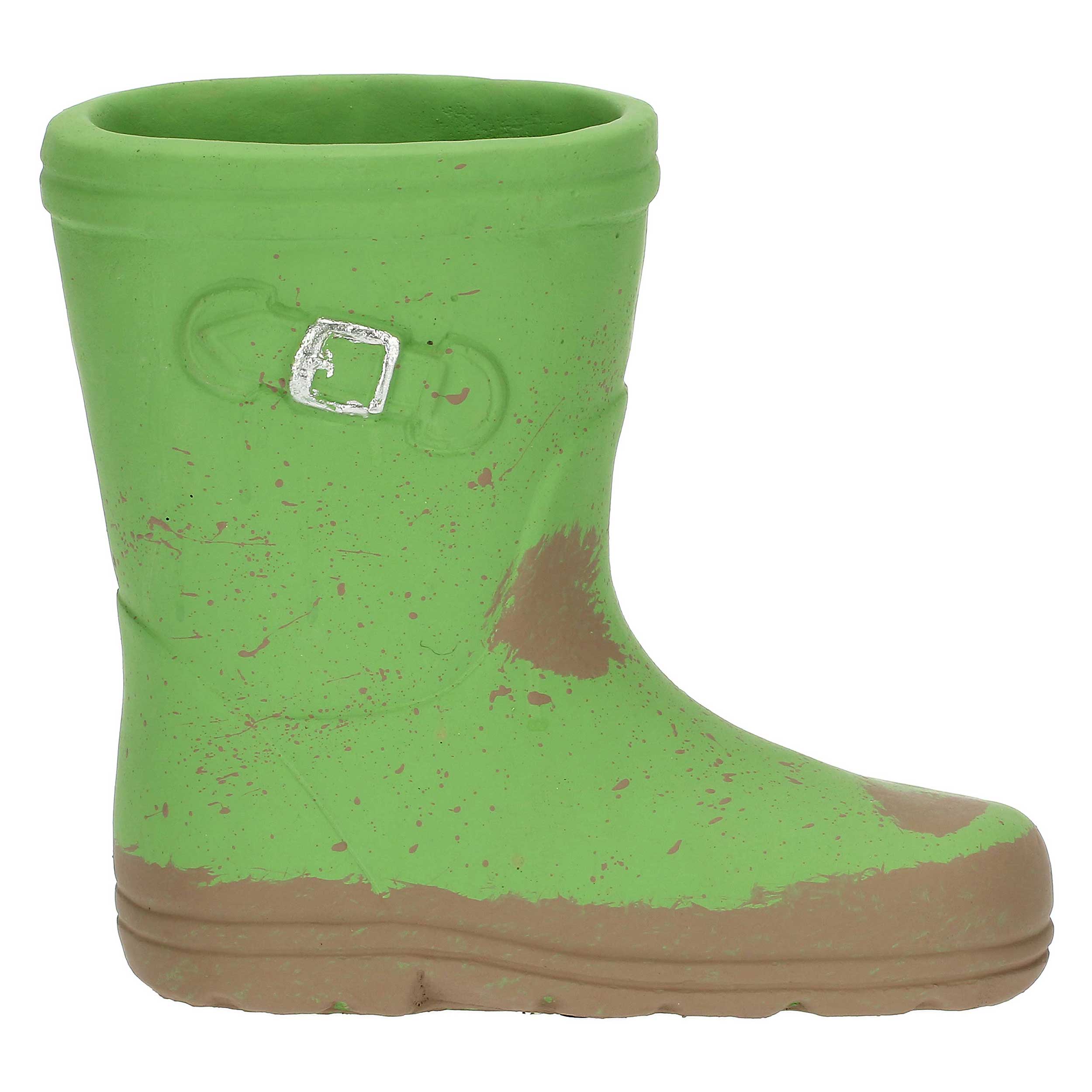 Cachepot Stivale sinistro, Splash - Resina cementizia, 15,5x7x14h cm