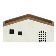 Cachepot Casa Rettangolare M, Sullacosta - Resina cementizia, 15,5x7x14h cm
