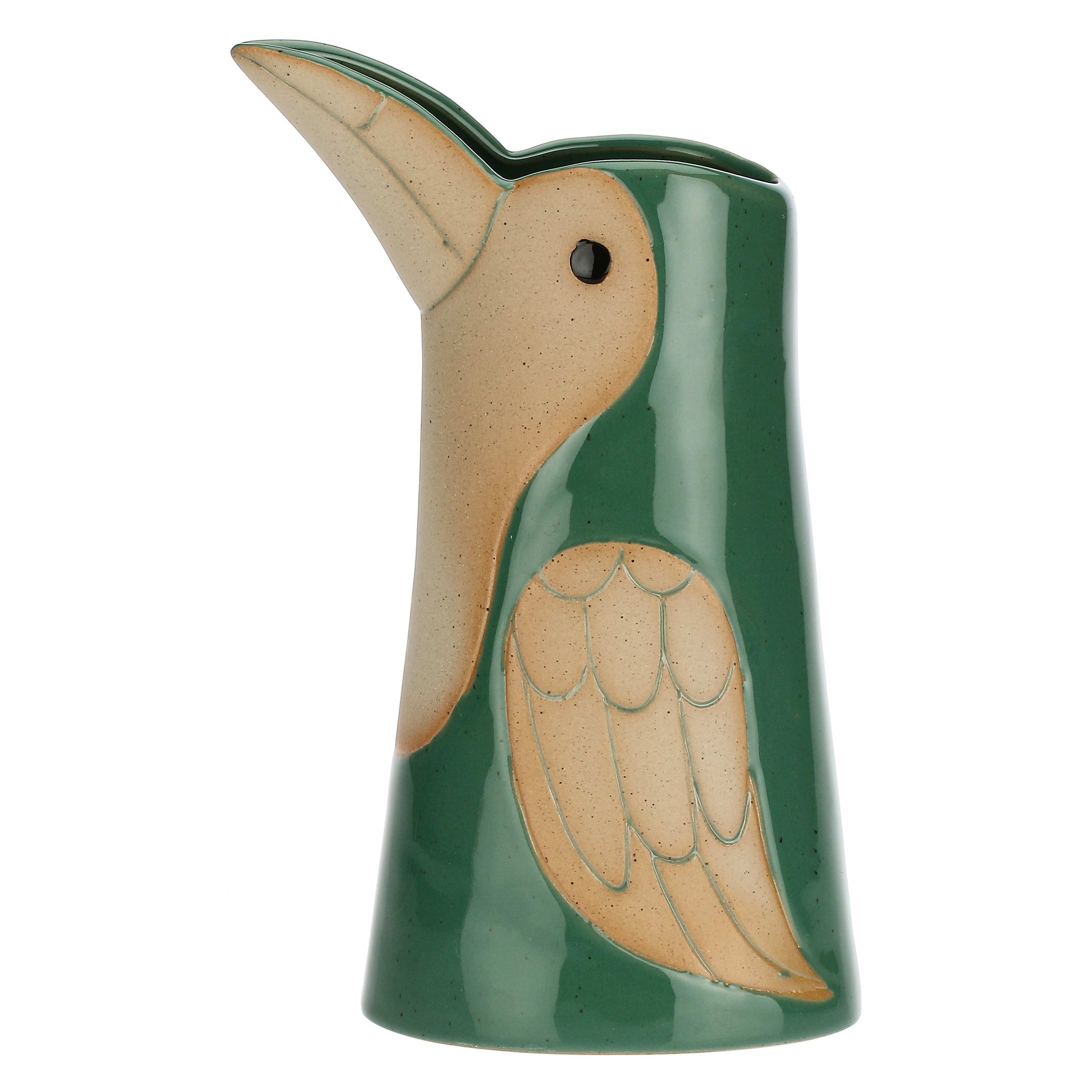 Brocca/Innafiatoio Verde Scuro L, Tucanolucano - Stoneware