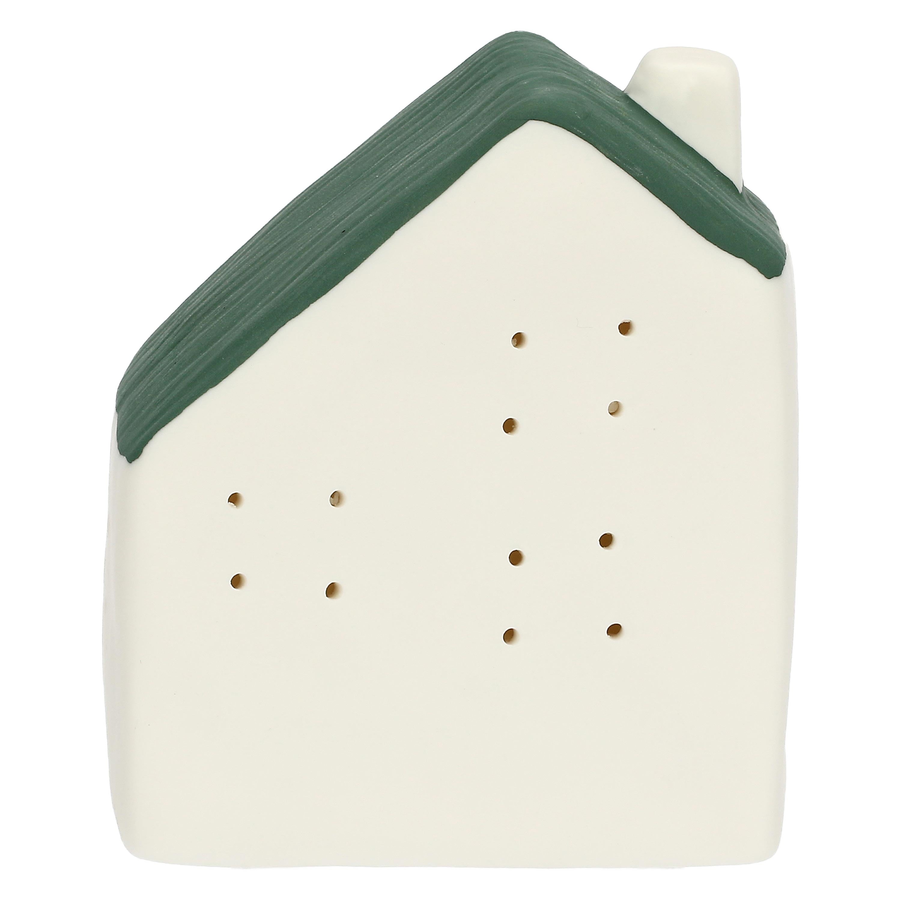 Set da 4, Led MeØ Verde, Nelvillaggiocasetta - Porcellana, 9x6,5x11 cm h