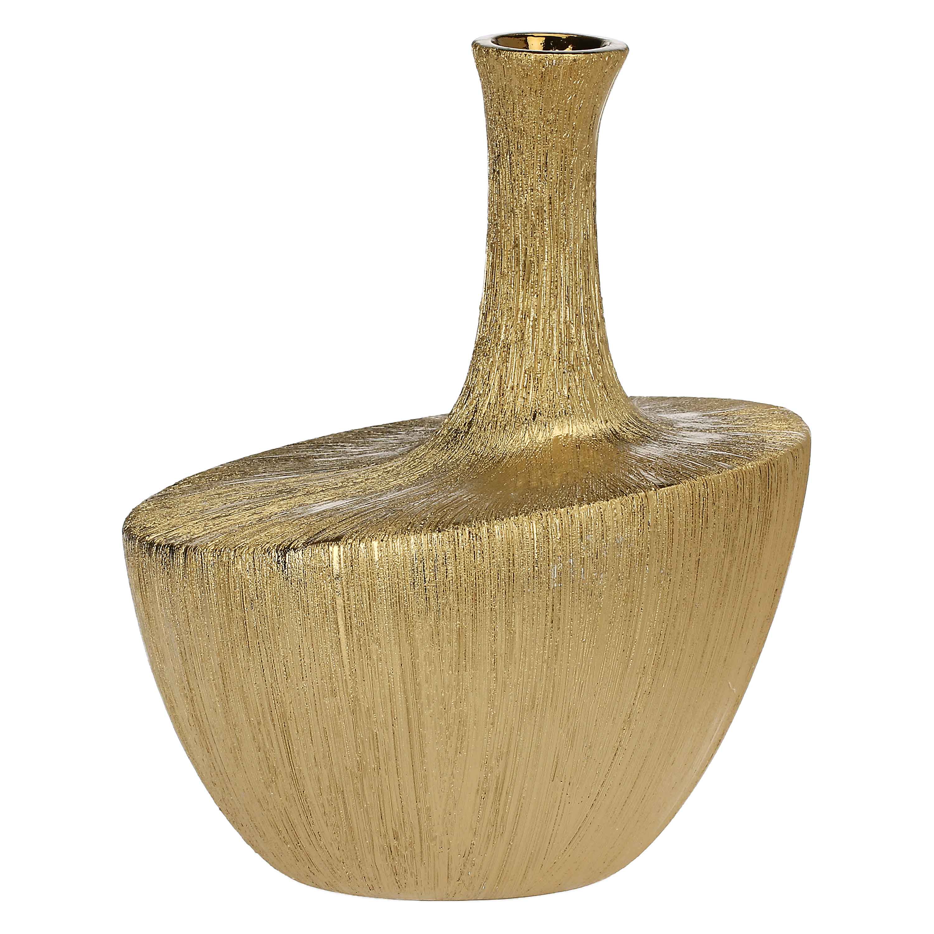 Vaso Decorativo Oro, Seistortotu - Ceramica, 19x19x23,5 cm h
