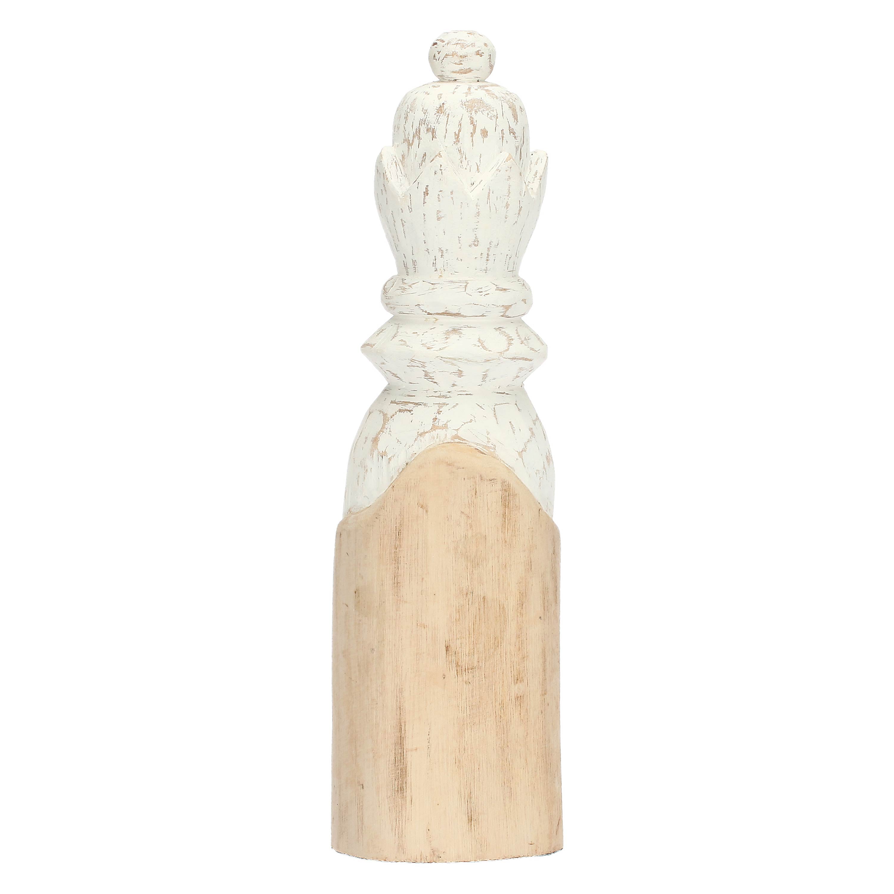 Regina Bianca, Scaccomatto - Legno Mango, 11 x 11 x 40 cm