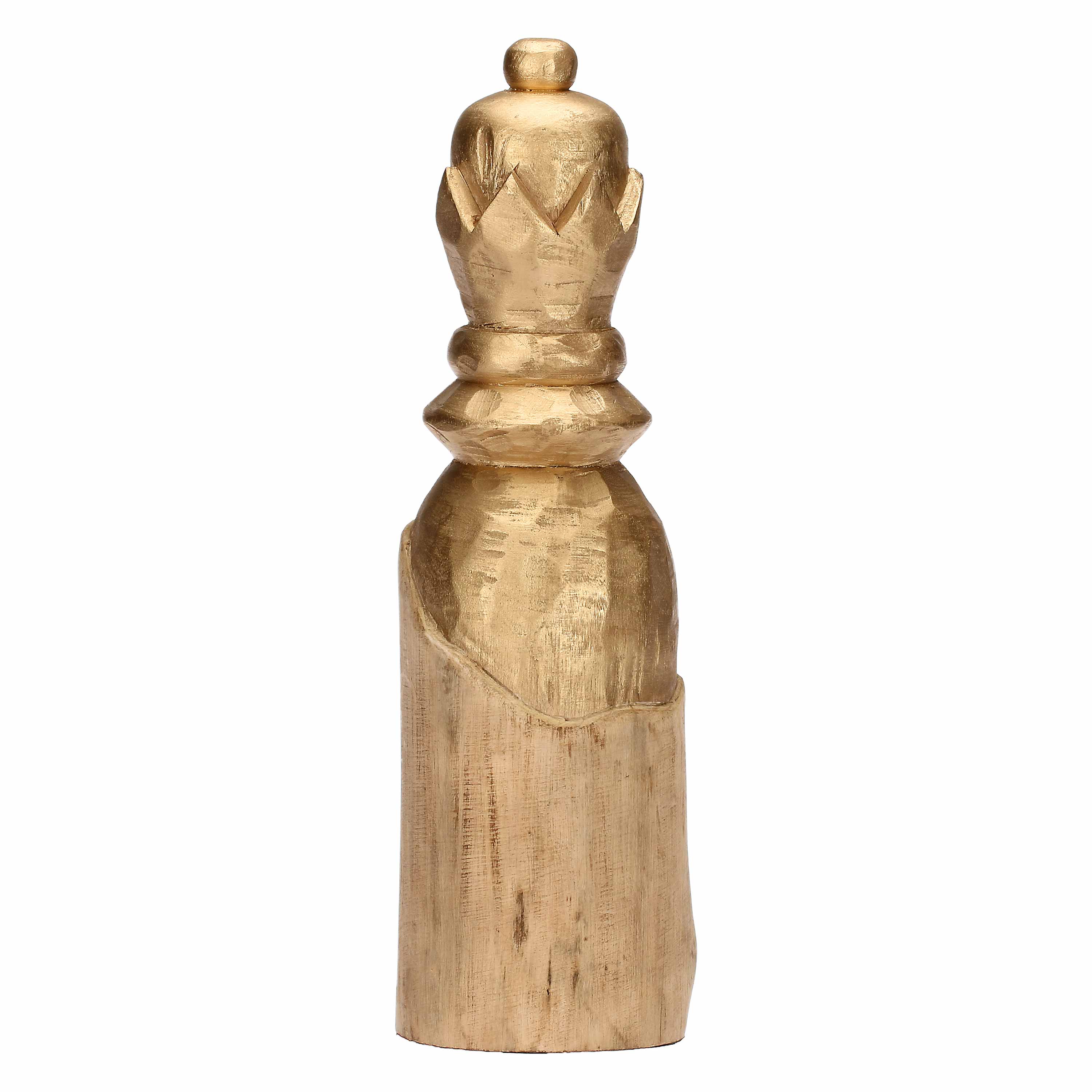 Regina Oro, Scaccomatto - Legno Mango, 11 x 11 x 40 cm