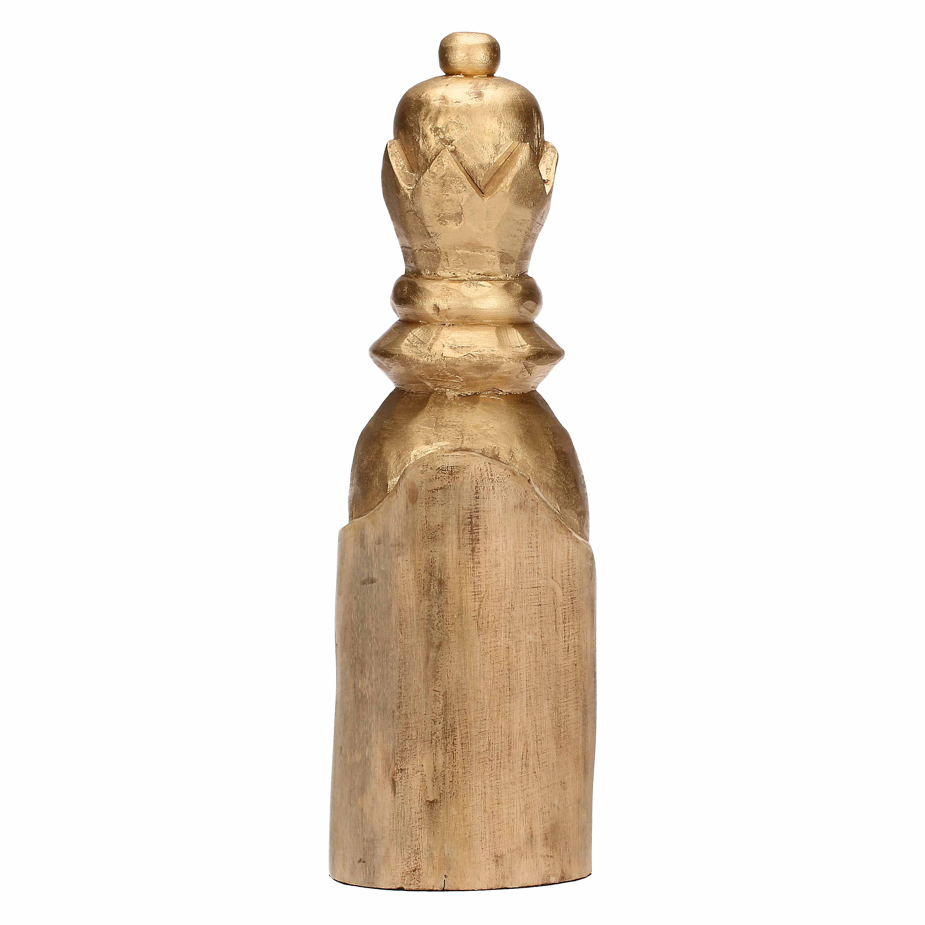 Regina Oro, Scaccomatto - Legno Mango, 11 x 11 x 40 cm