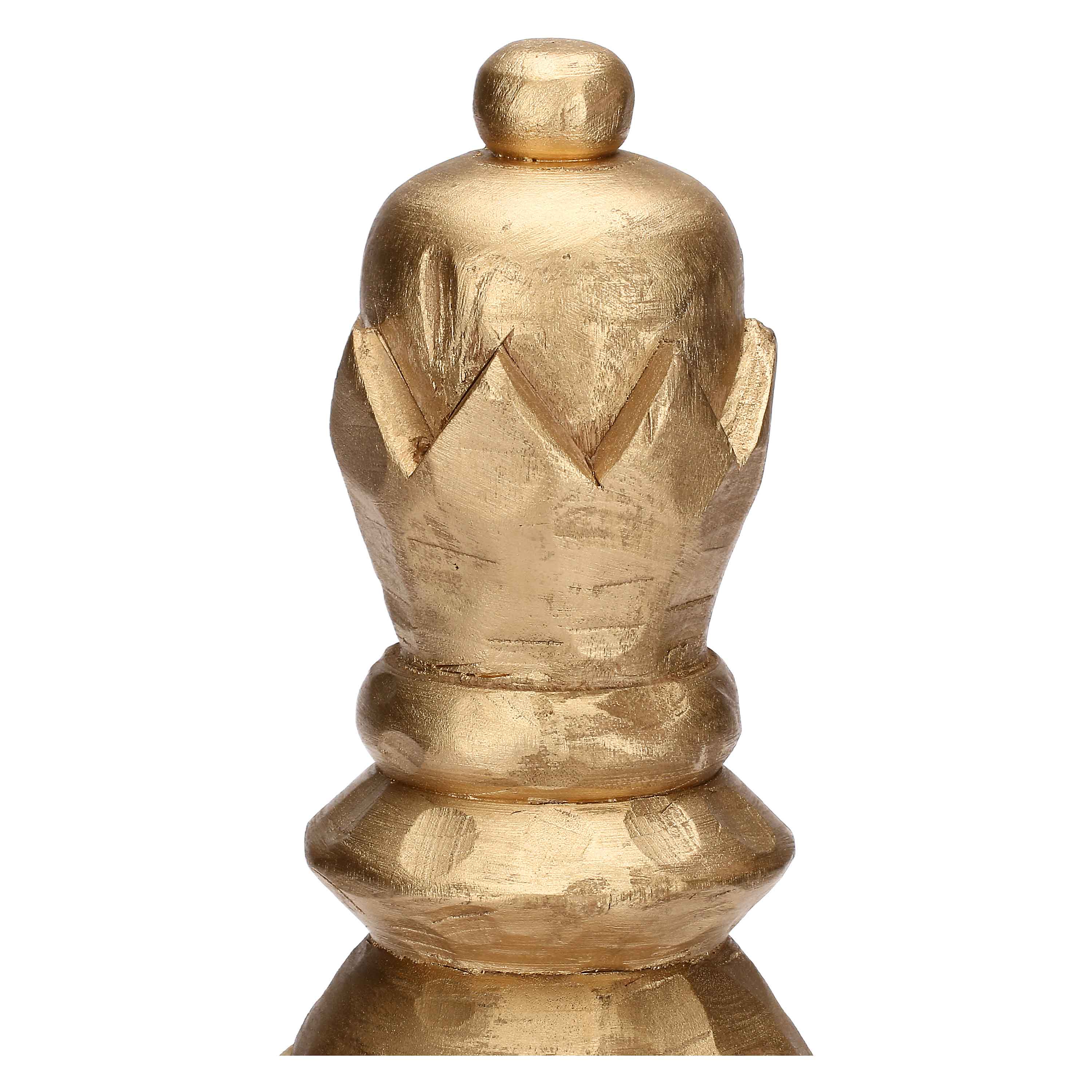 Regina Oro, Scaccomatto - Legno Mango, 11 x 11 x 40 cm