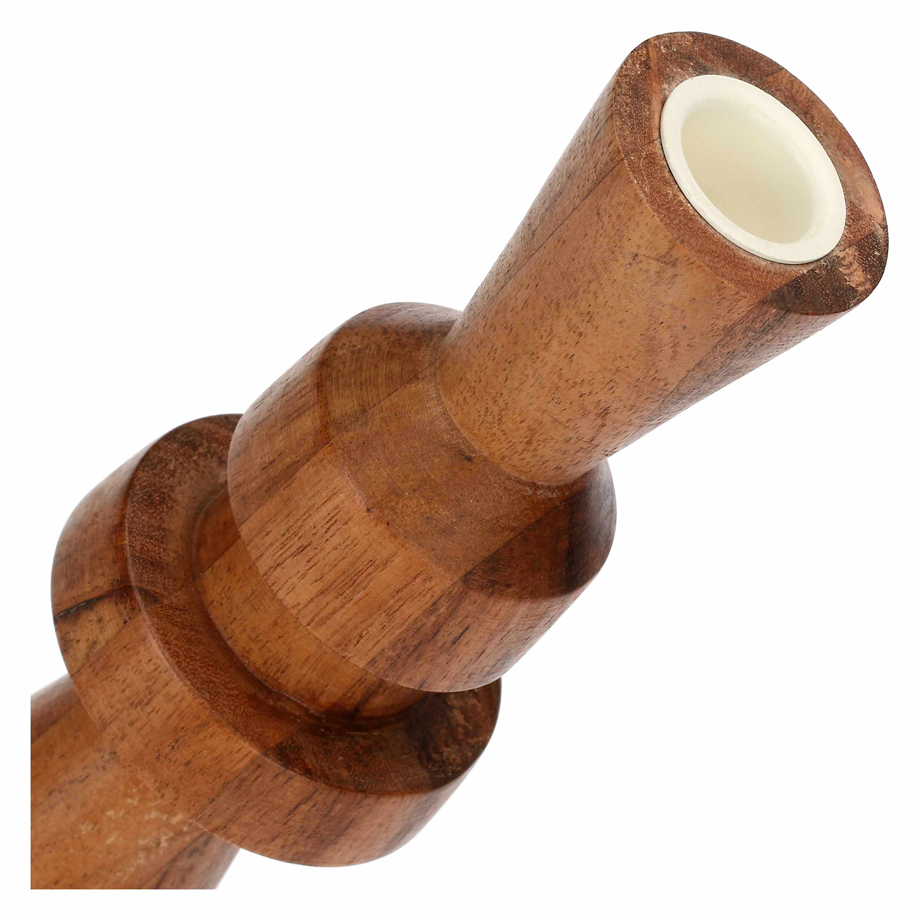Portacandela Laltro, Nonsiamoscacchi - Legno Di Acacia, 7,8x7,8x26 cm