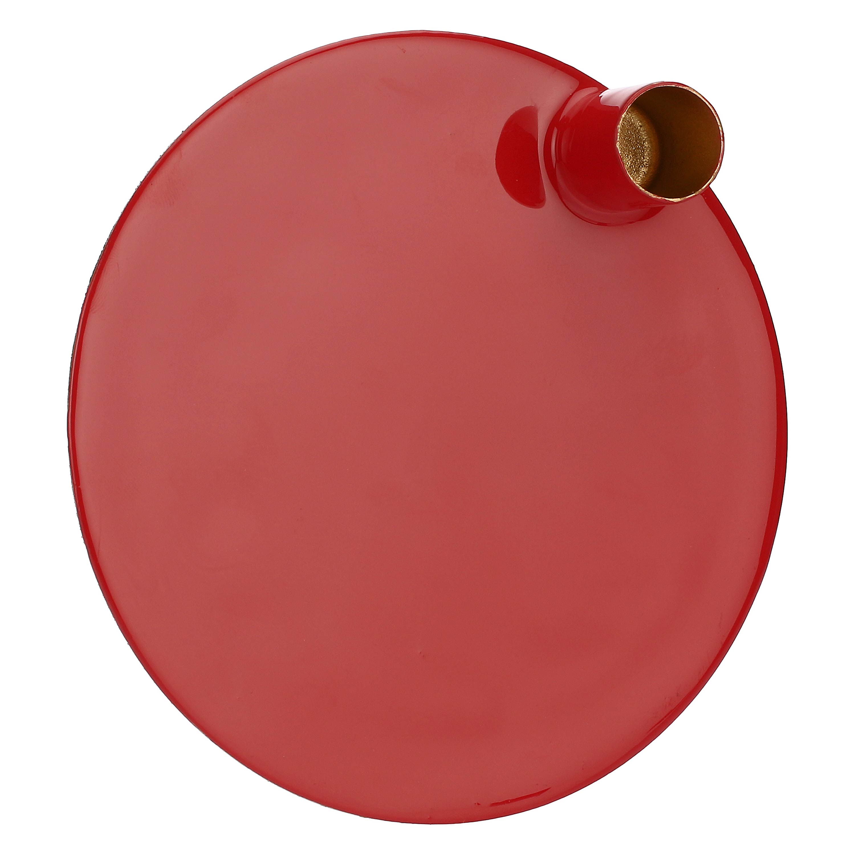 3 Portacandele Cerchi, Nonsolorosso - Metallo Smaltato, grande:ø 16cm, h 3 cm, medio ø 13,5 cm, h 3 cm piccolo: ø 10 cm, h 3 cm