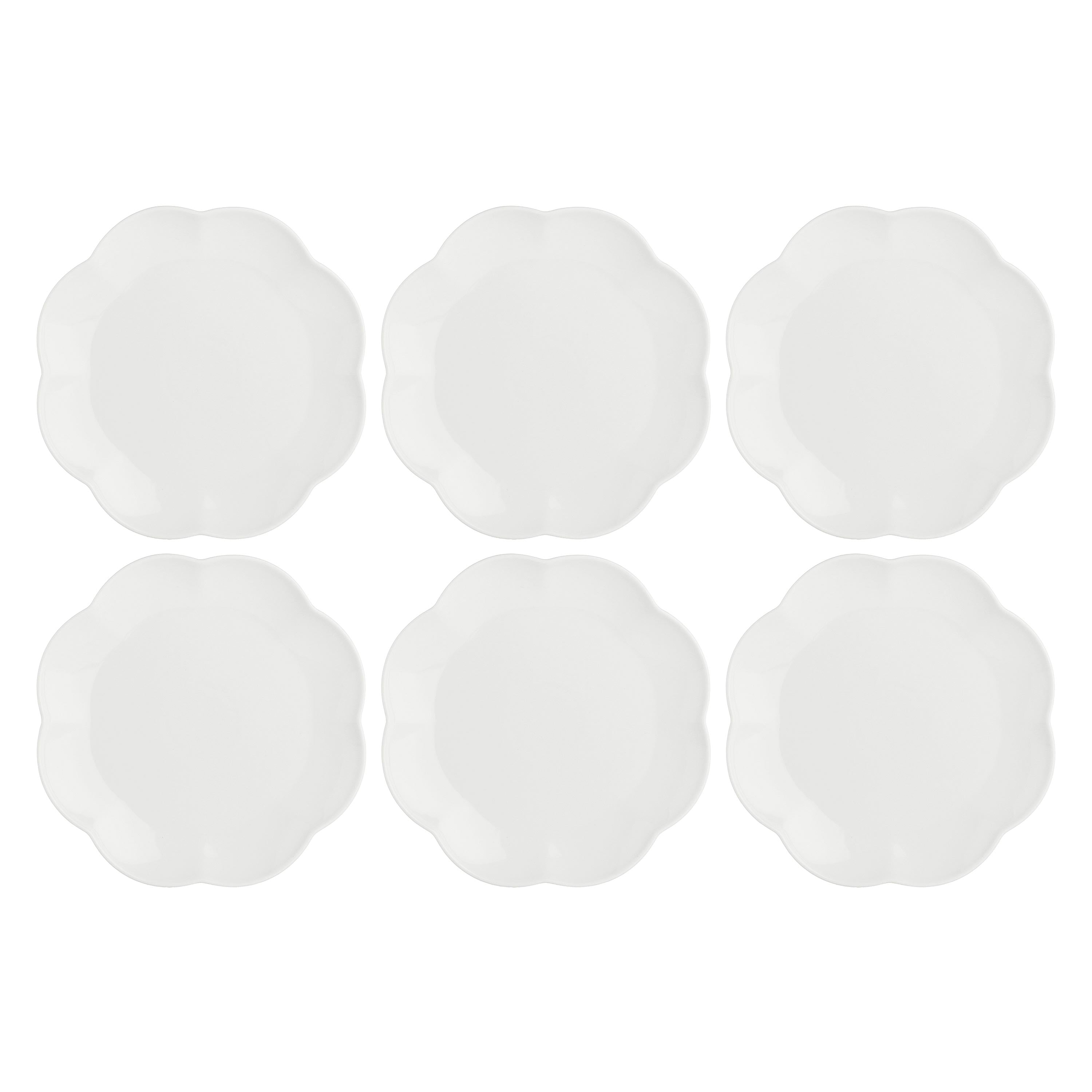 Set da 6, Piatto Frutta, Villadeifiori - Porcellana, Ø23 cm