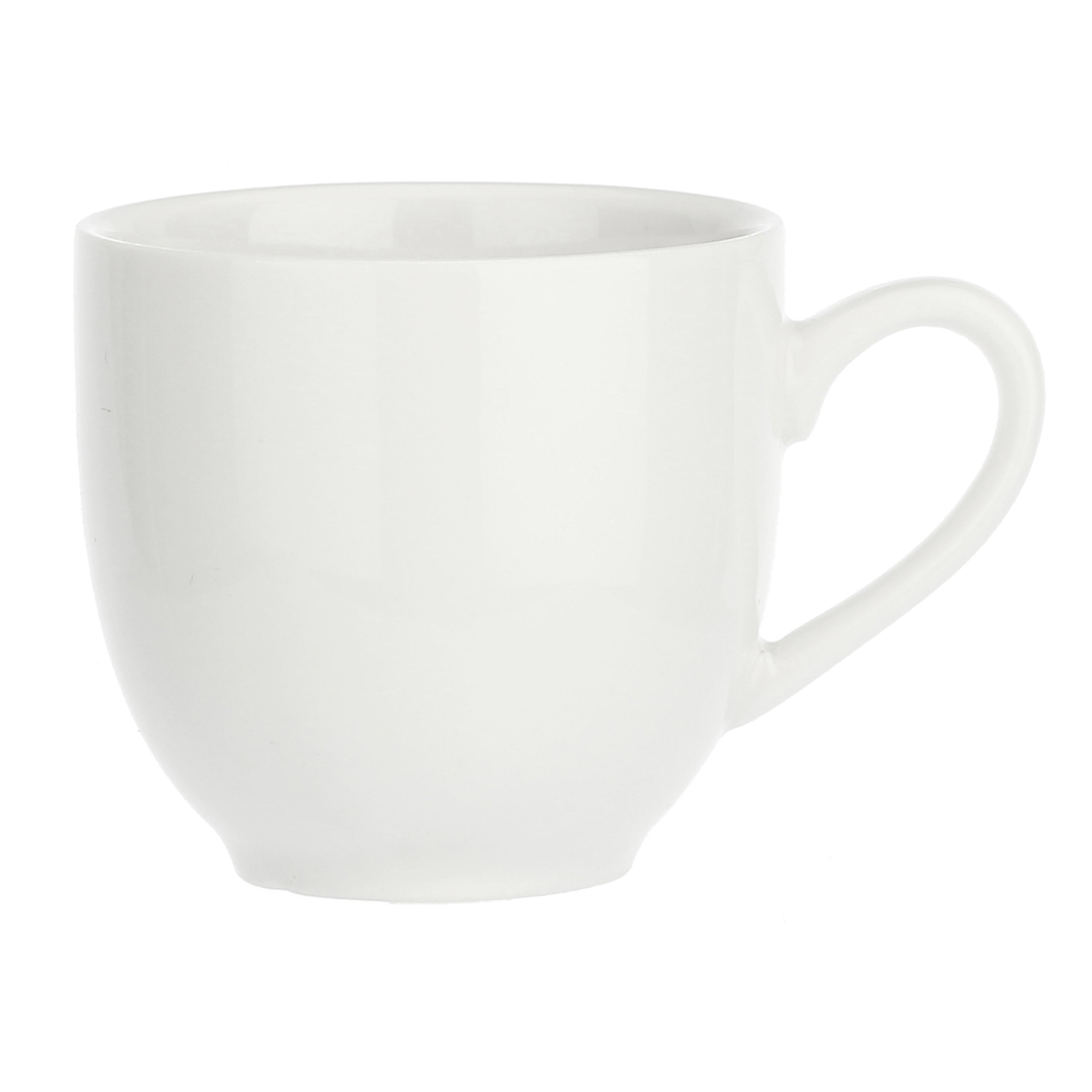 Set da 6, Tazza Caffe' con piattino, Villadeifiori - Porcellana, 85 cc