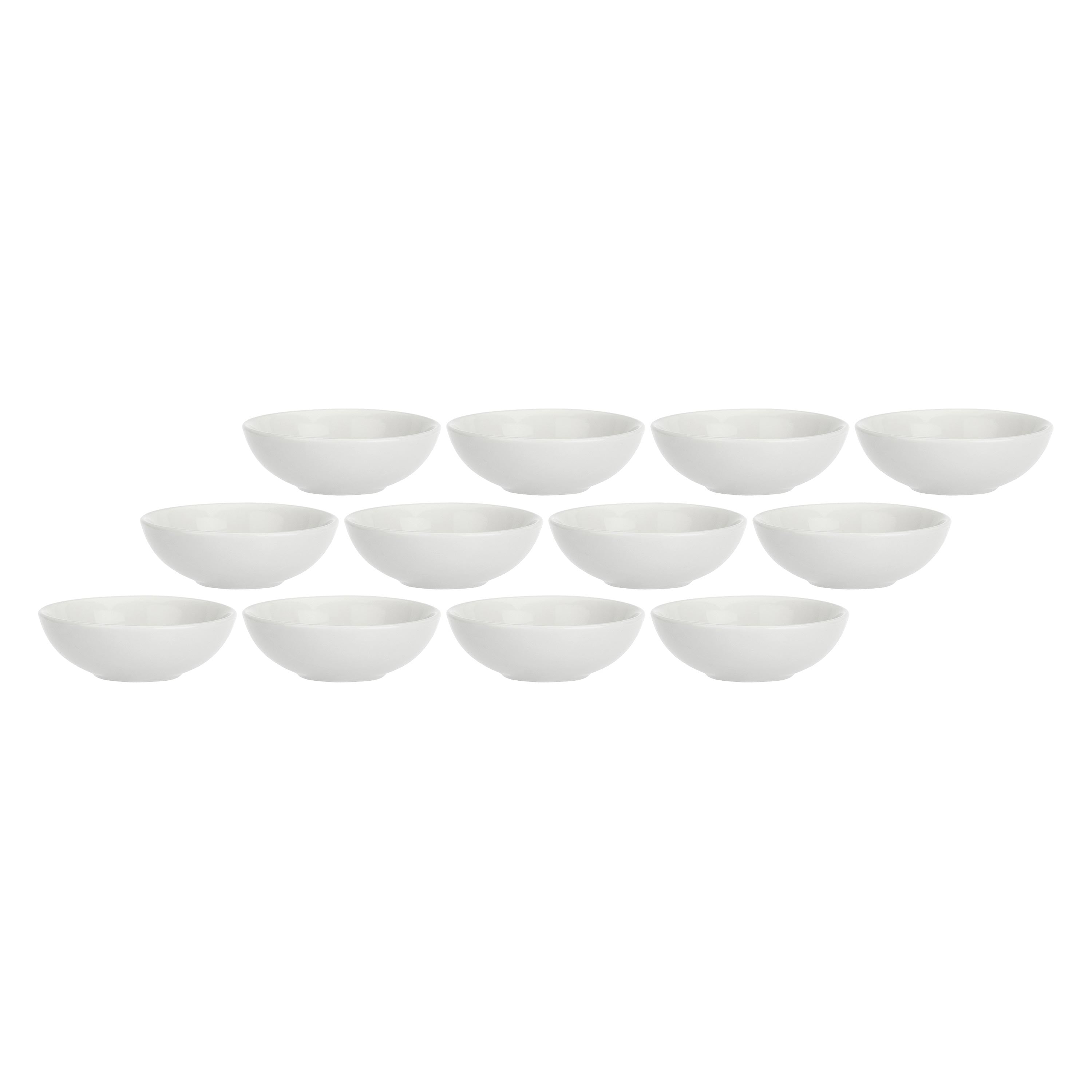 Set da 12, Ciotolina Salse, Terrine - Porcellana, Ø7 cm