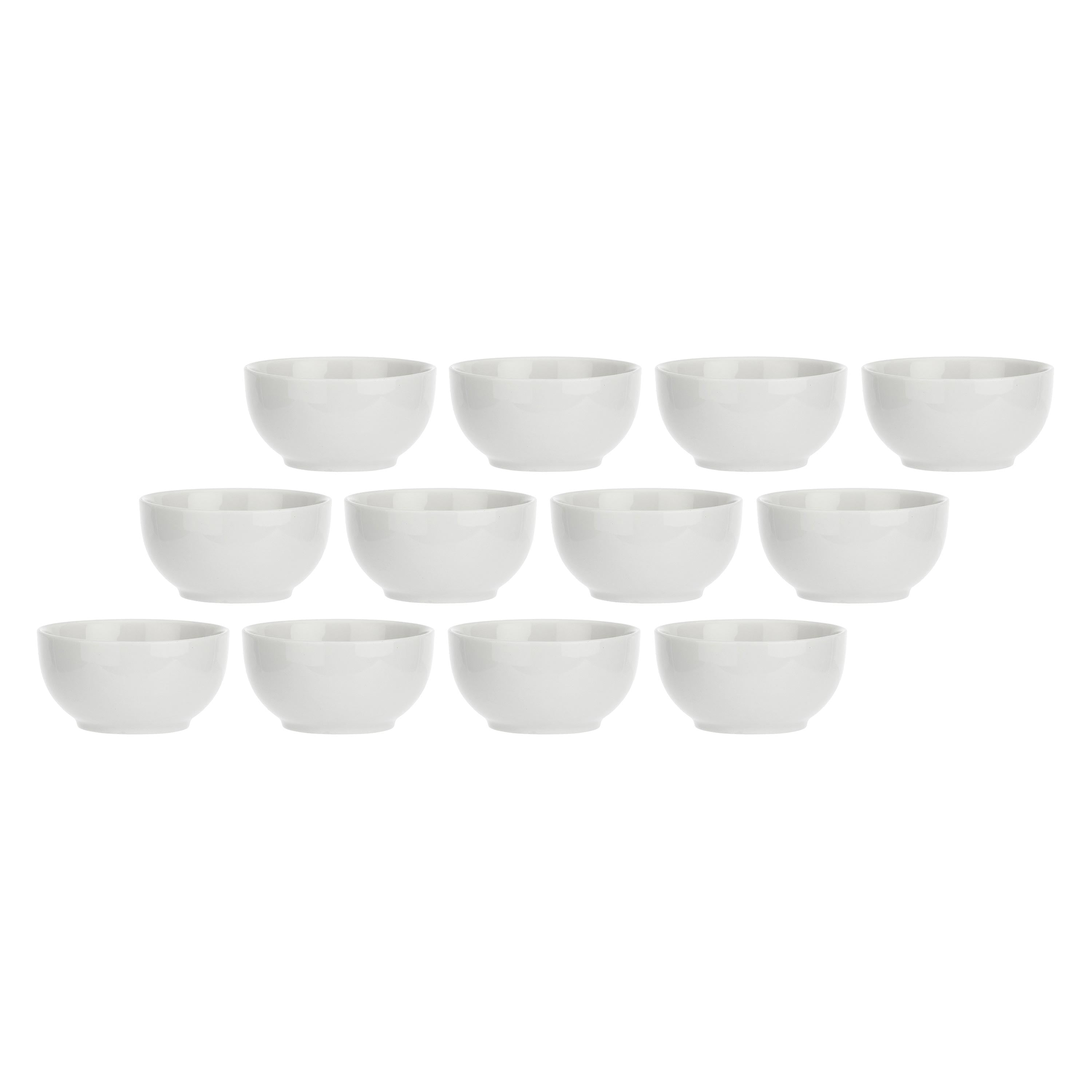 Set da 12, Ciotolina Fonda, Terrine - Porcellana, Ø7 cm