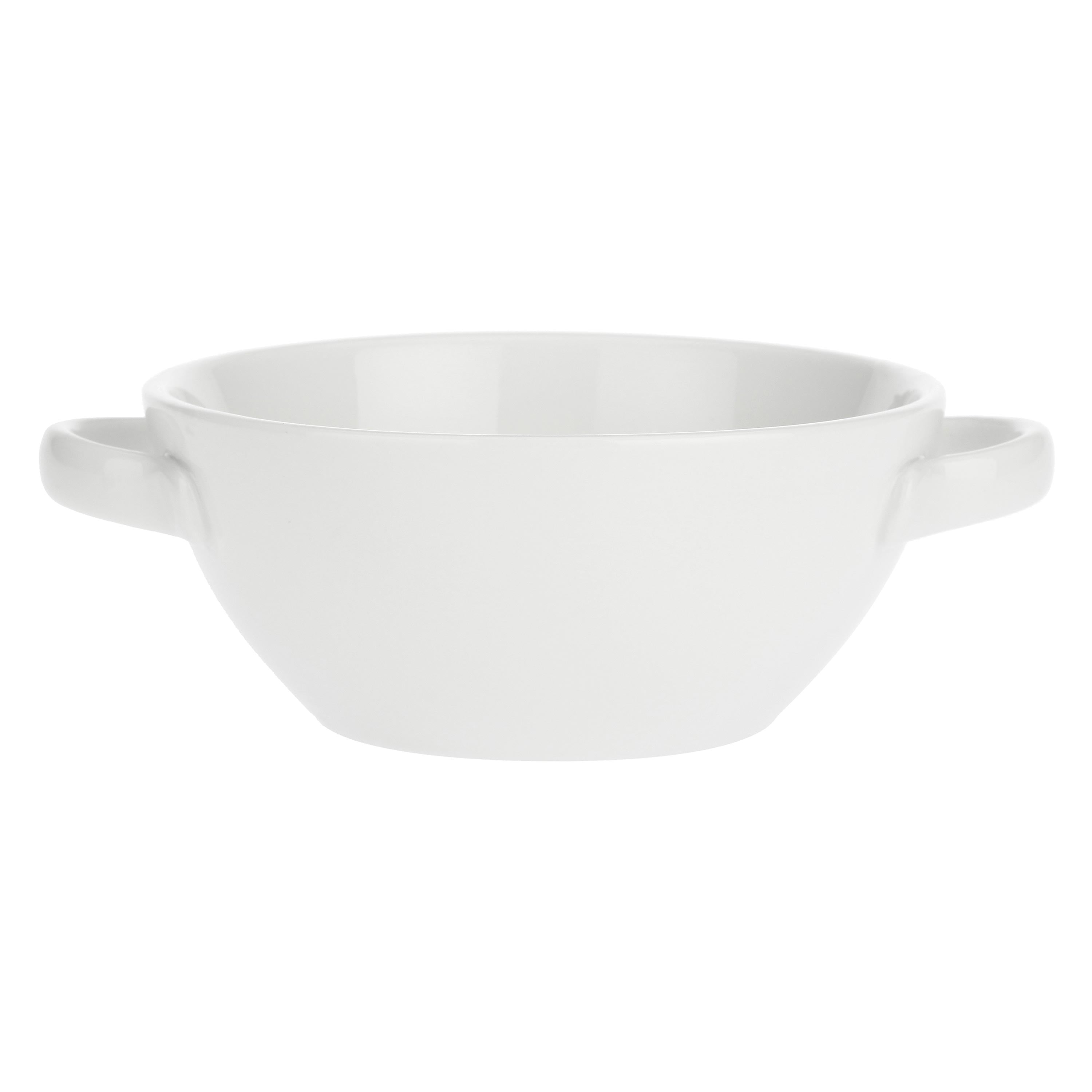 Set da 4, Ciotola Forno con manici, Terrine - Porcellana, Ø15 cm - 18,5 cm - 650 cc