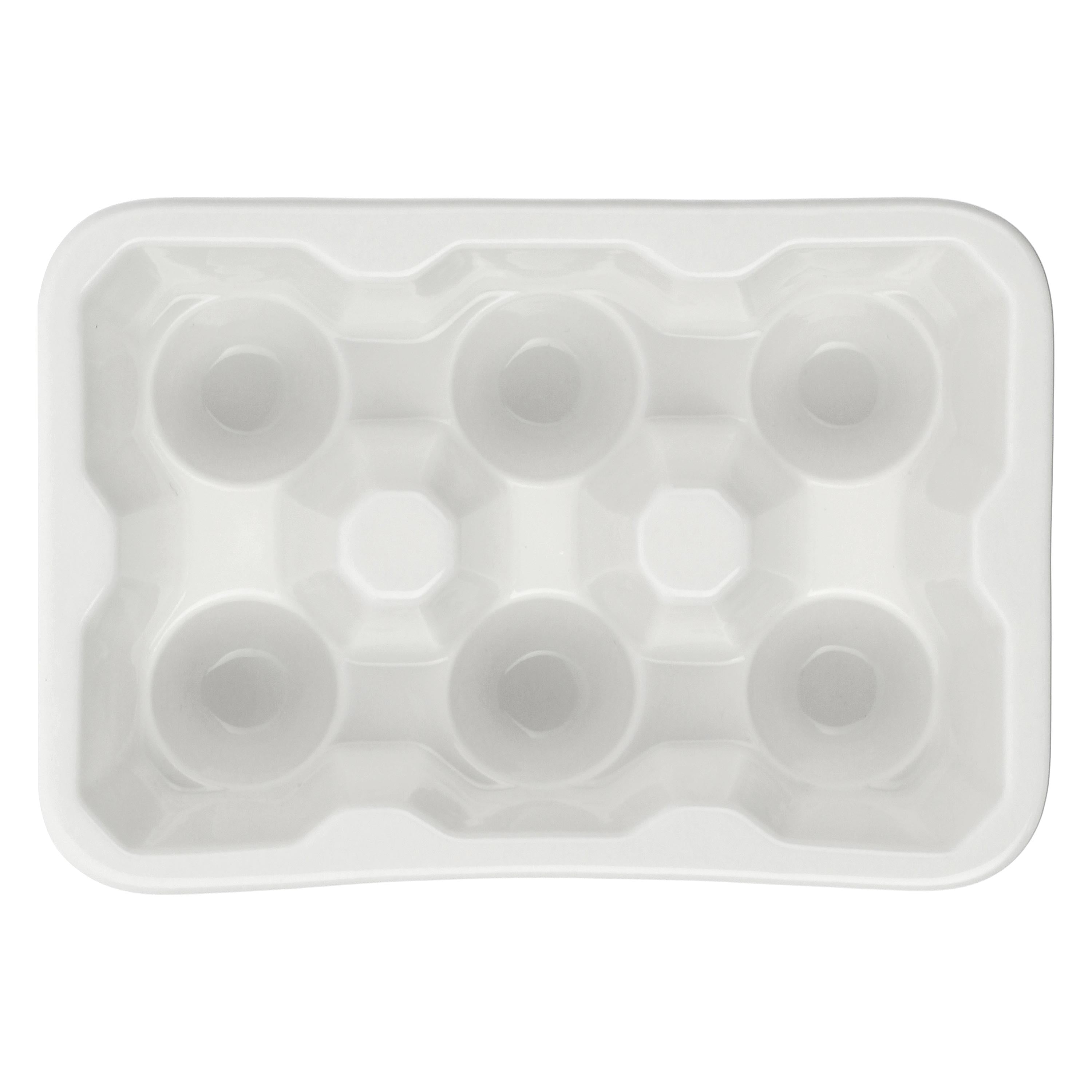Set da 6, Contenitore 6 Uova, Uova - Porcellana, 16x11x5 cm