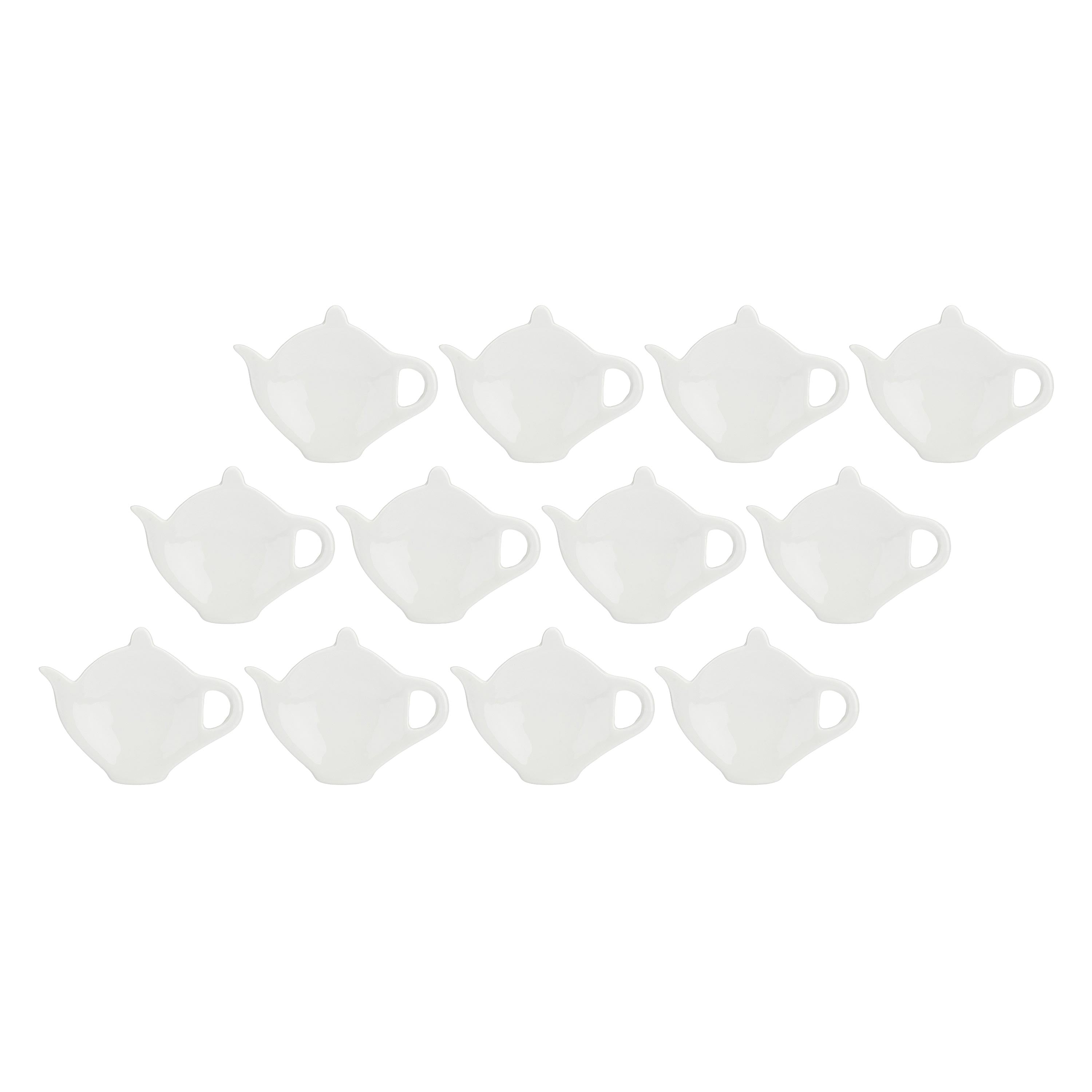 Set da 12, Piattino P/Bustine Tea, Convivio - Porcellana, Ø11 cm