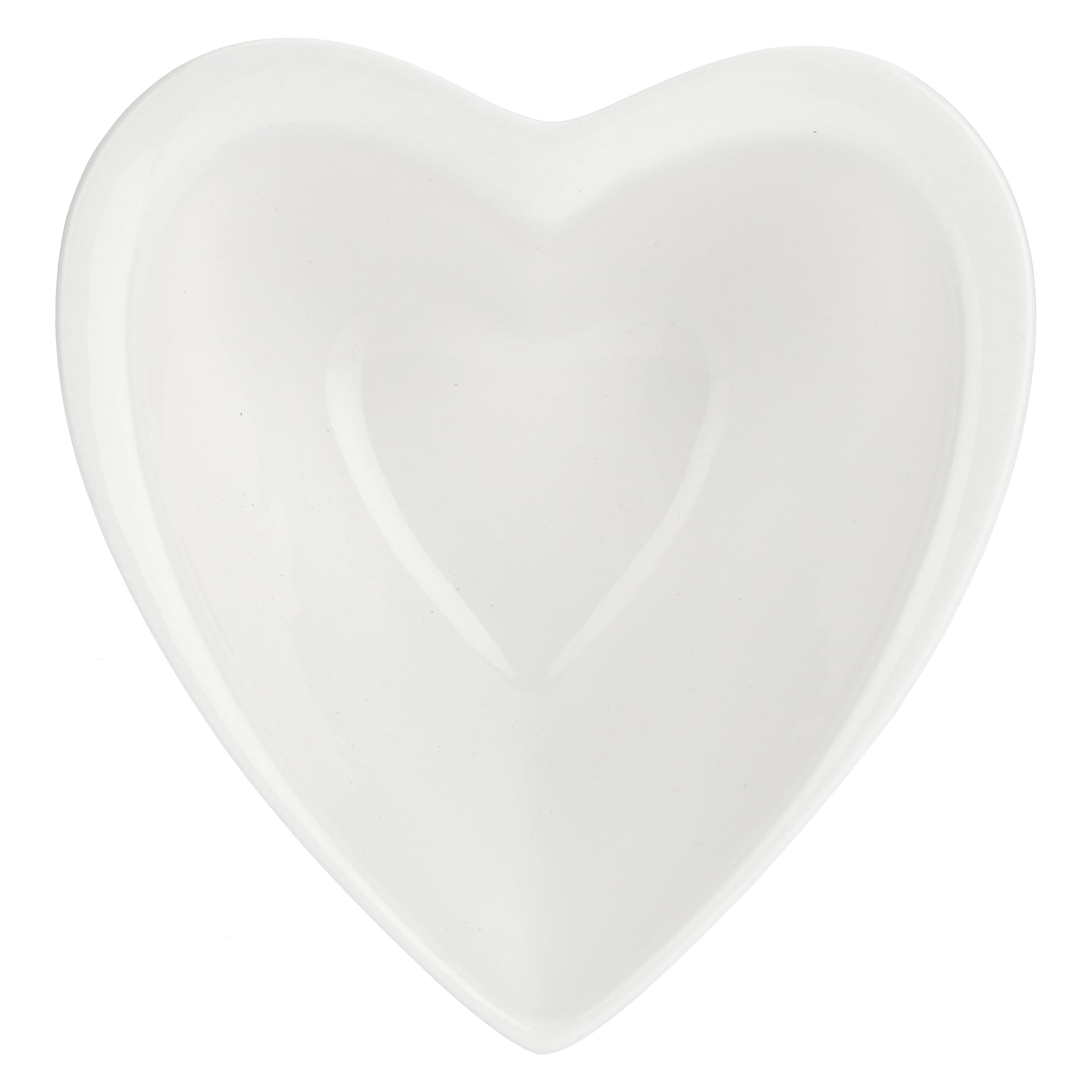 Set da 6, Coppetta Cuore, Cupido - Porcellana, 13x12x5,8 cm