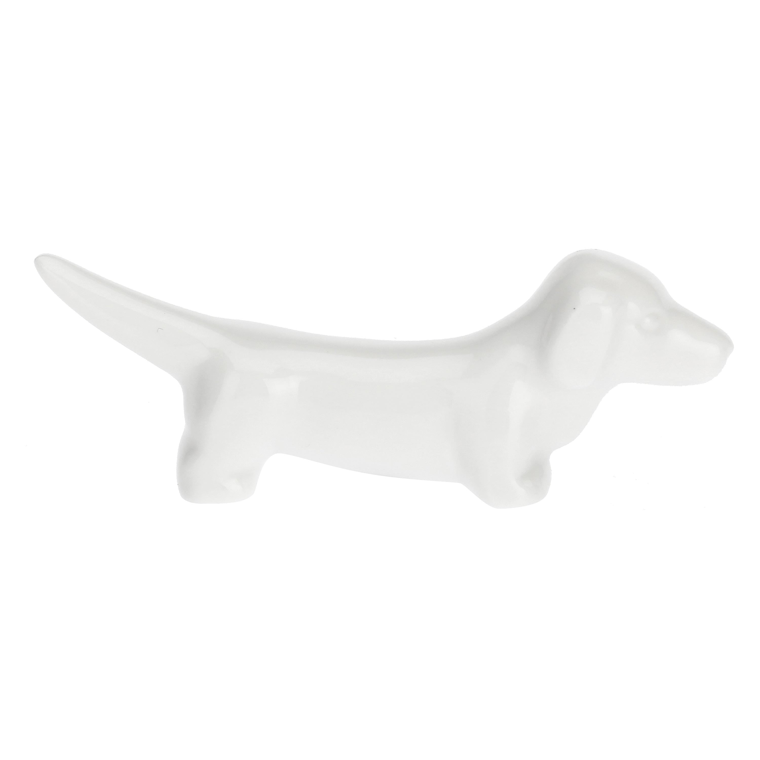 Set da 6, Appoggia Posate Cane, Fattoria - Porcellana, 7,5 cm