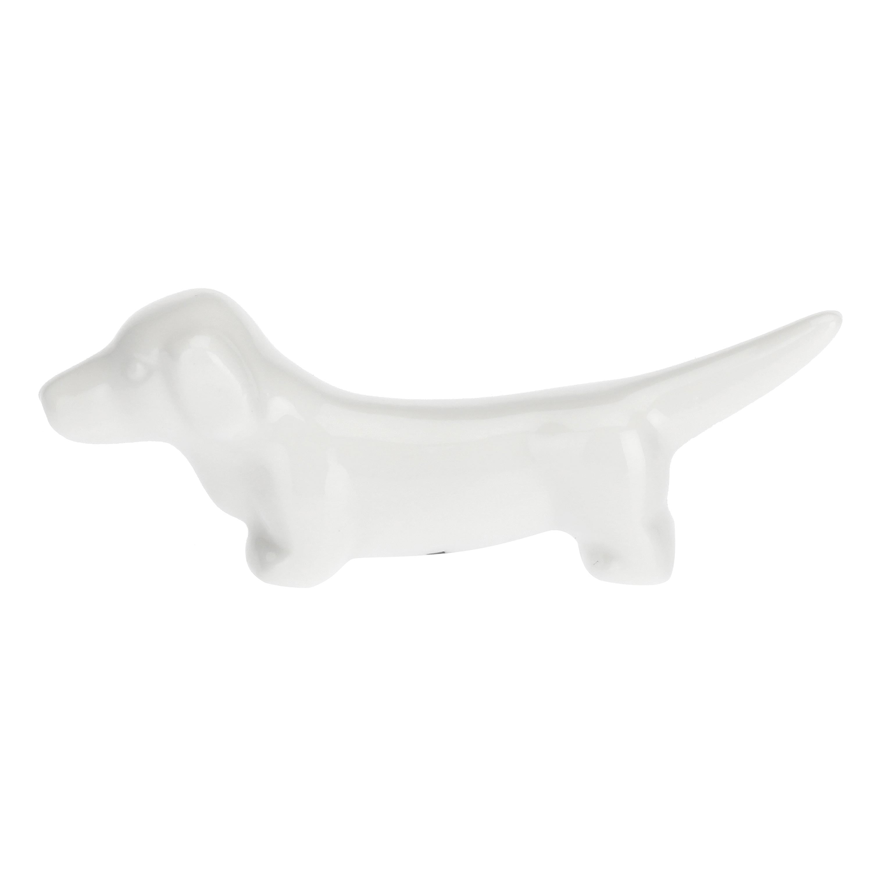 Set da 6, Appoggia Posate Cane, Fattoria - Porcellana, 7,5 cm
