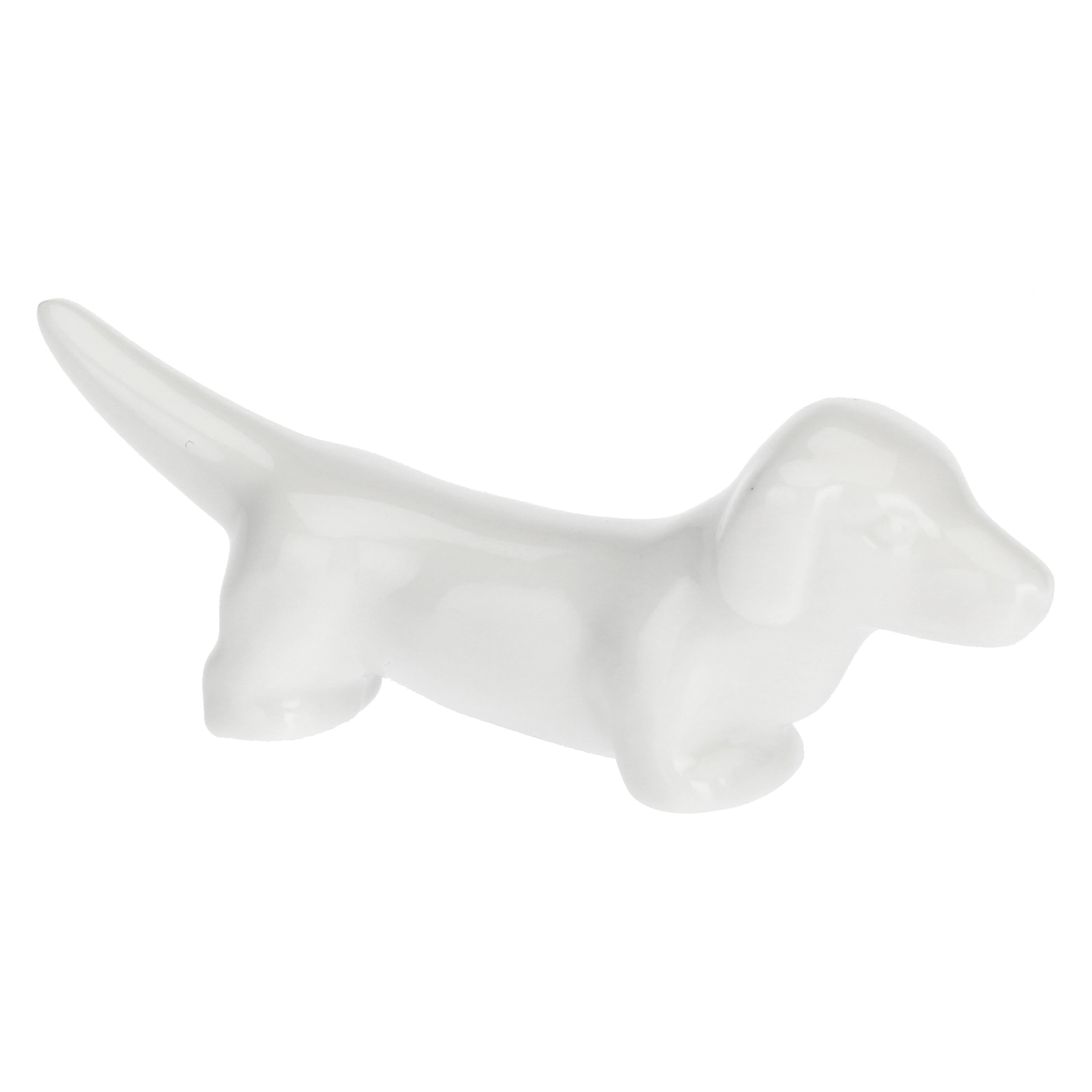 Set da 6, Appoggia Posate Cane, Fattoria - Porcellana, 7,5 cm