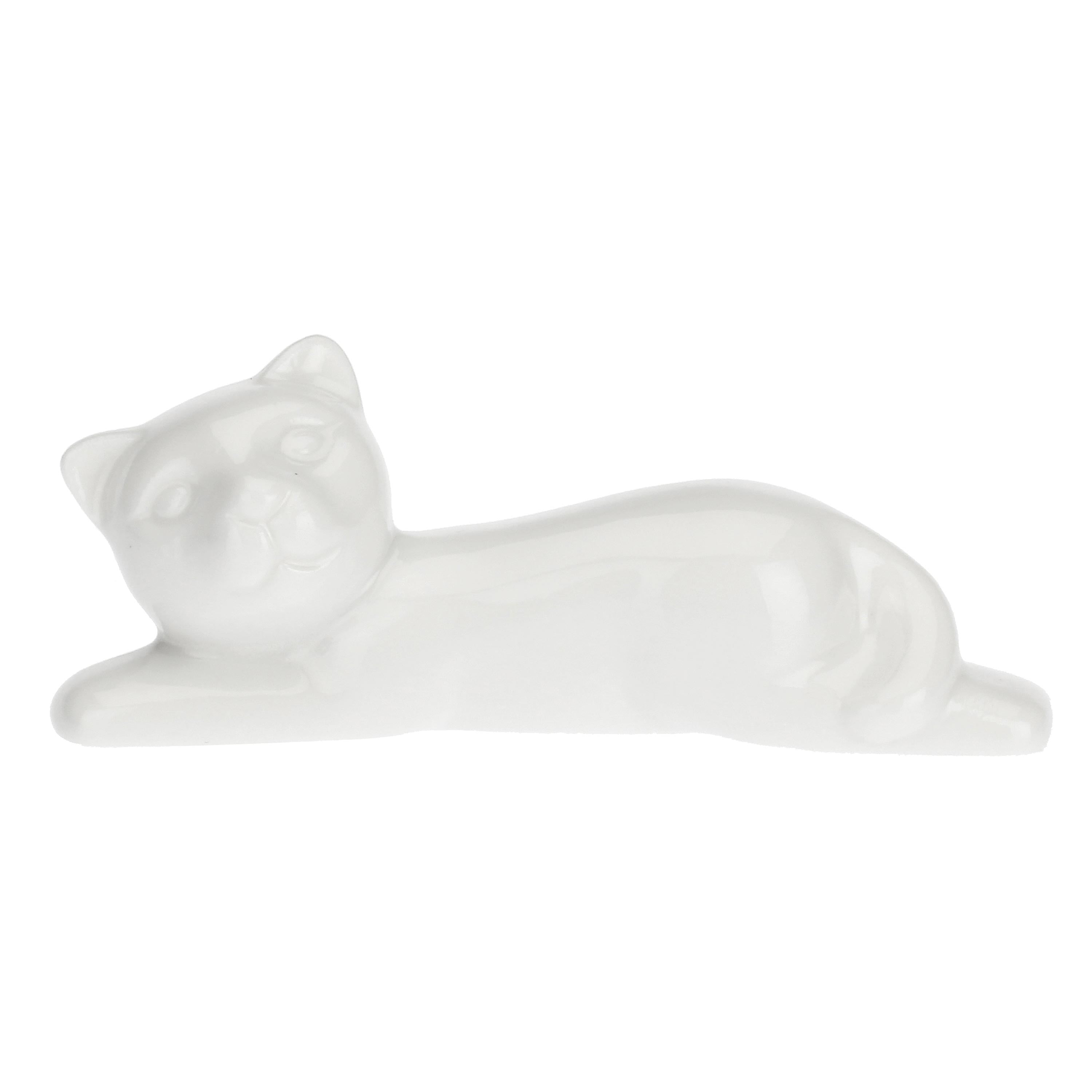 Set da 6,  Appoggia Posate Gatto, Fattoria - Porcellana, 7,5 cm