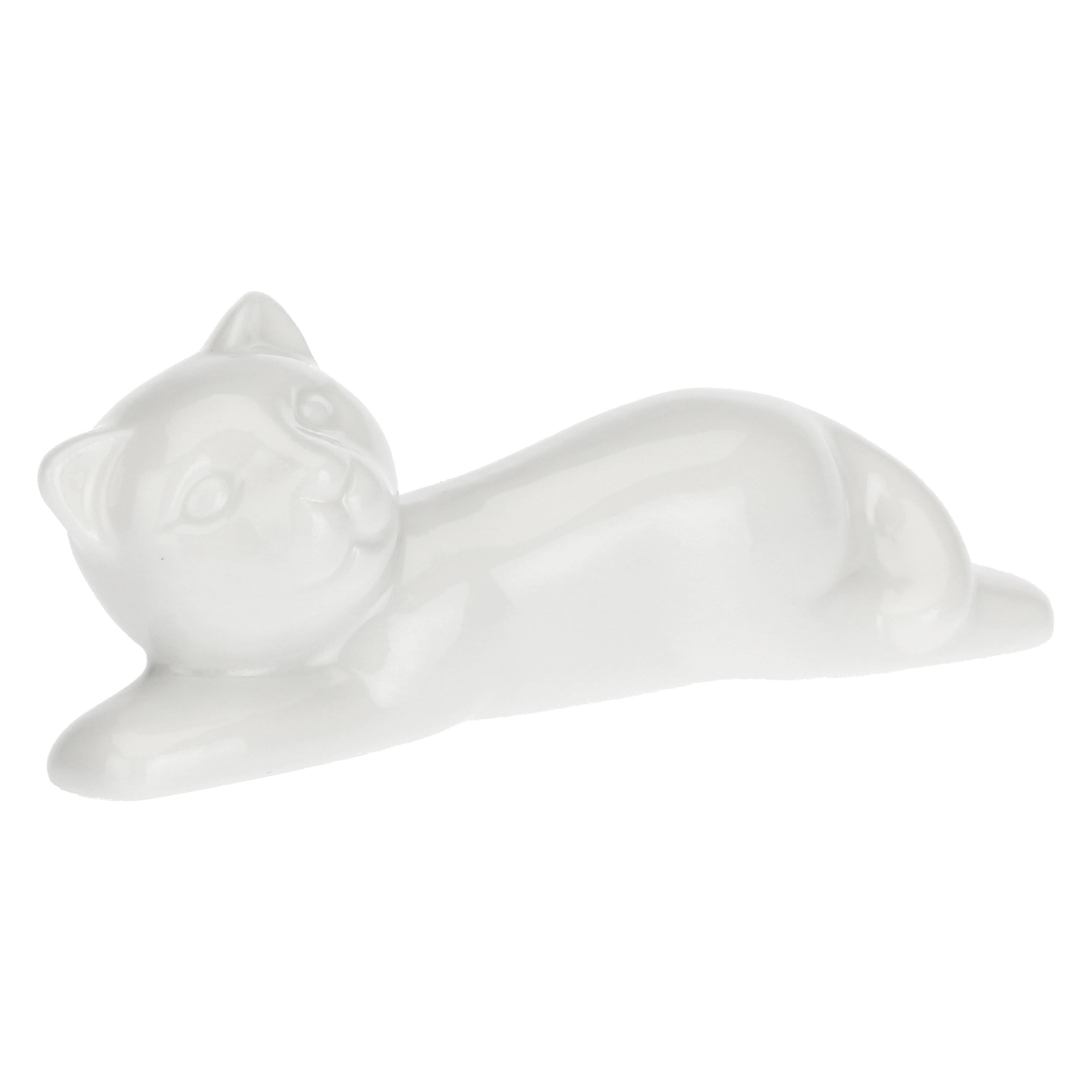 Set da 6,  Appoggia Posate Gatto, Fattoria - Porcellana, 7,5 cm