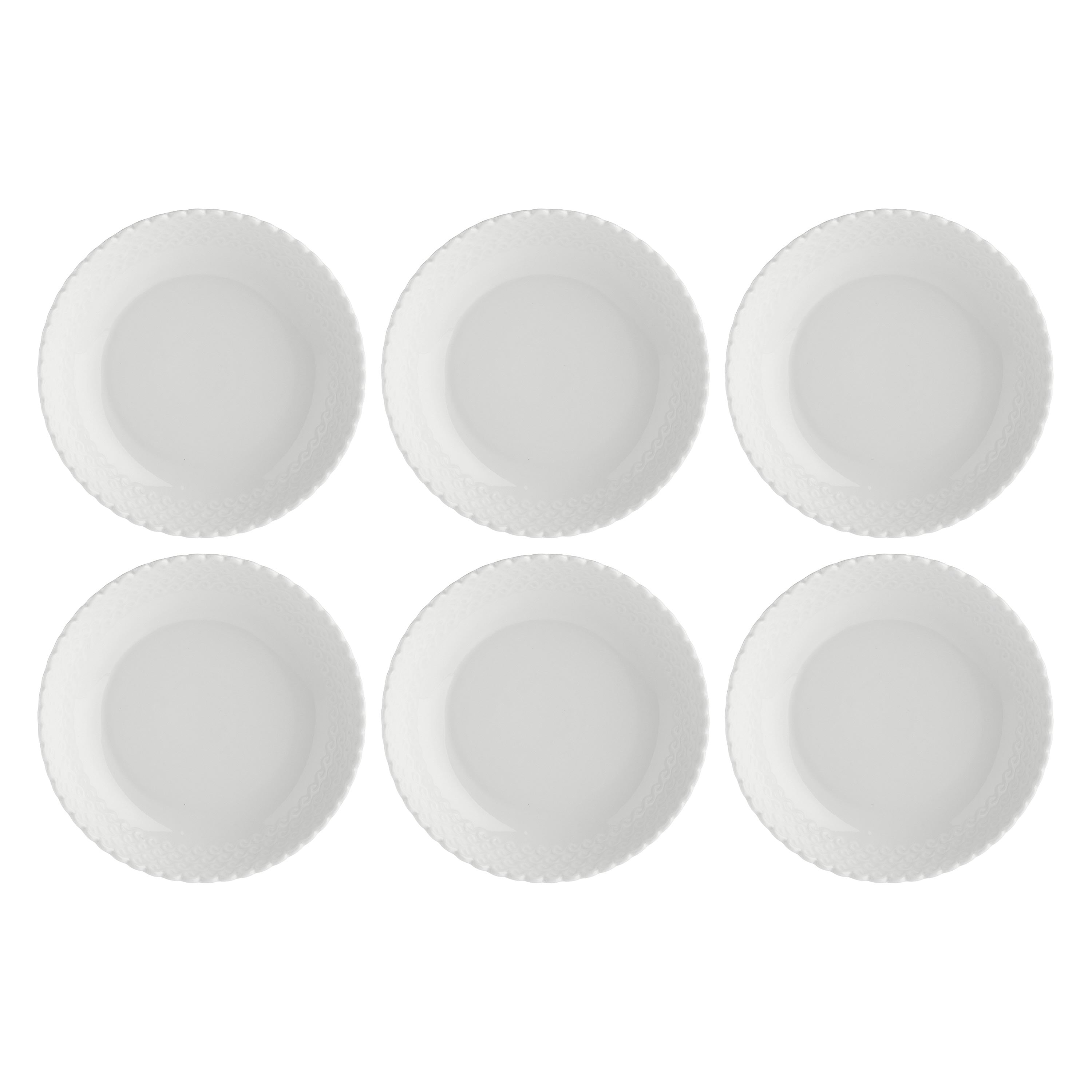Set da 6, Piatto Fondo, Momenti - Porcellana, Ø20 cm