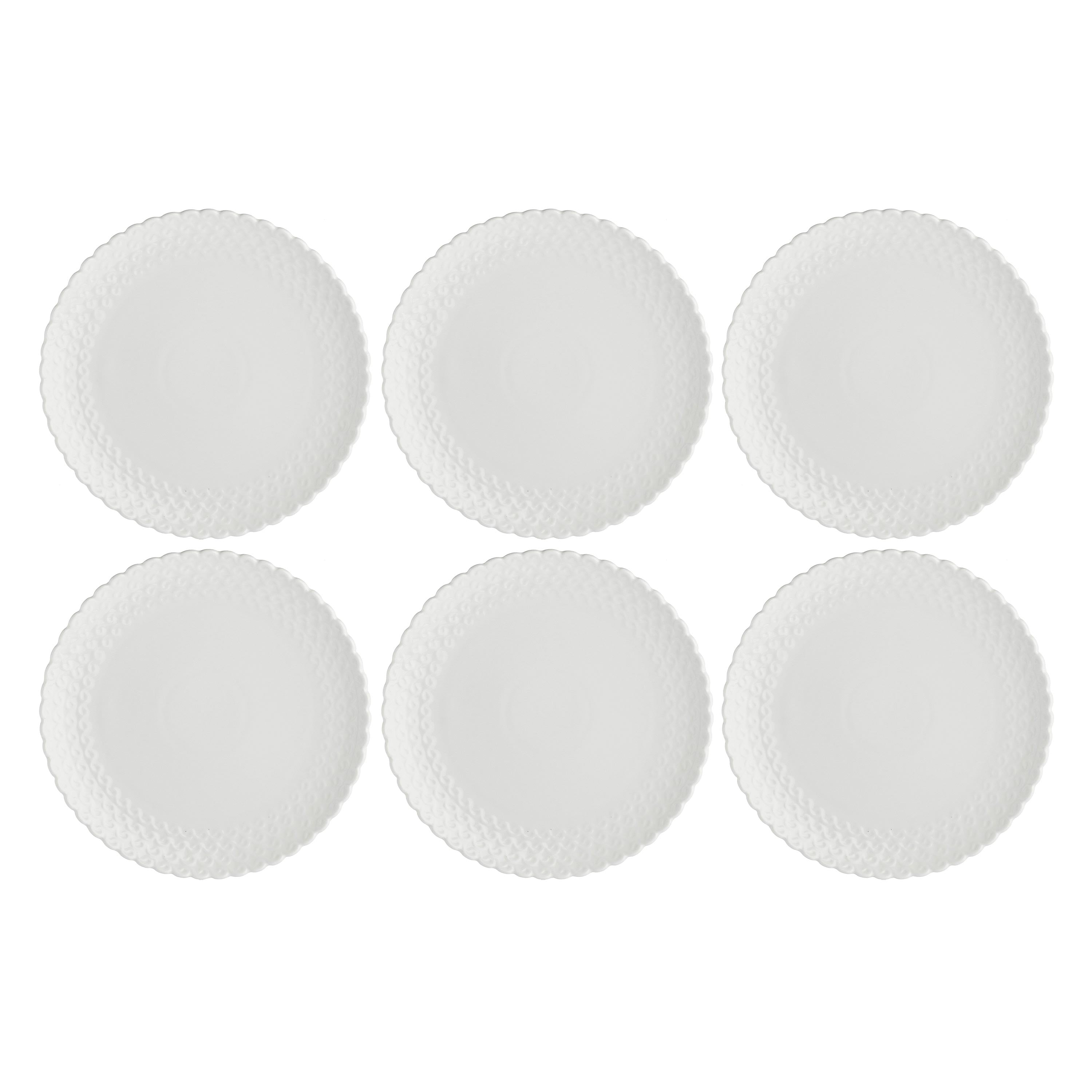 Set da 6, Piatto Frutta, Momenti - Porcellana, Ø20 cm